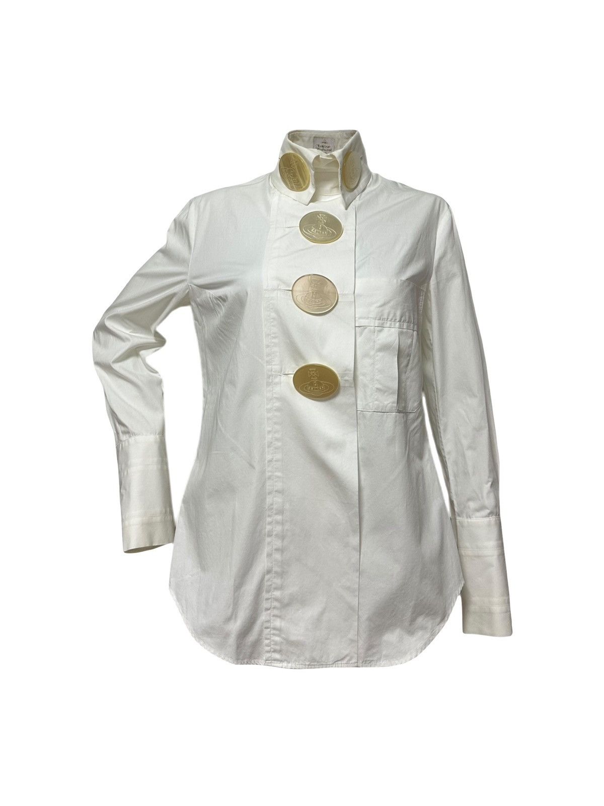 Vivienne Westwood VIVIENNE WESTWOOD F/W 1998 Dressed To Scale Button Up Shirt Size M / US 6-8 / IT 42-44 - 1 Thumbnail