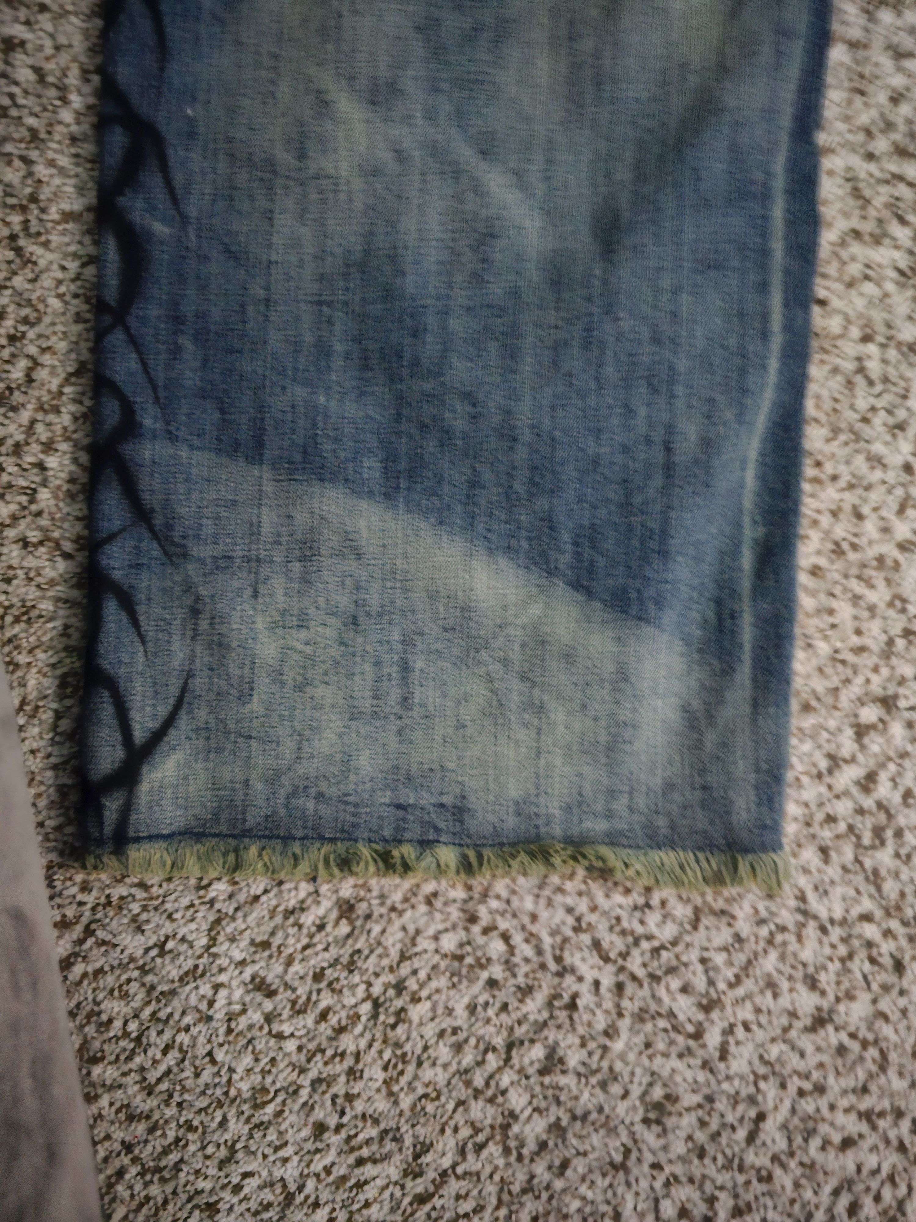 HELLSTAR Hellstar Raw Edge Air Brushed Jeans Size US 34 / EU 50 - 16 Thumbnail