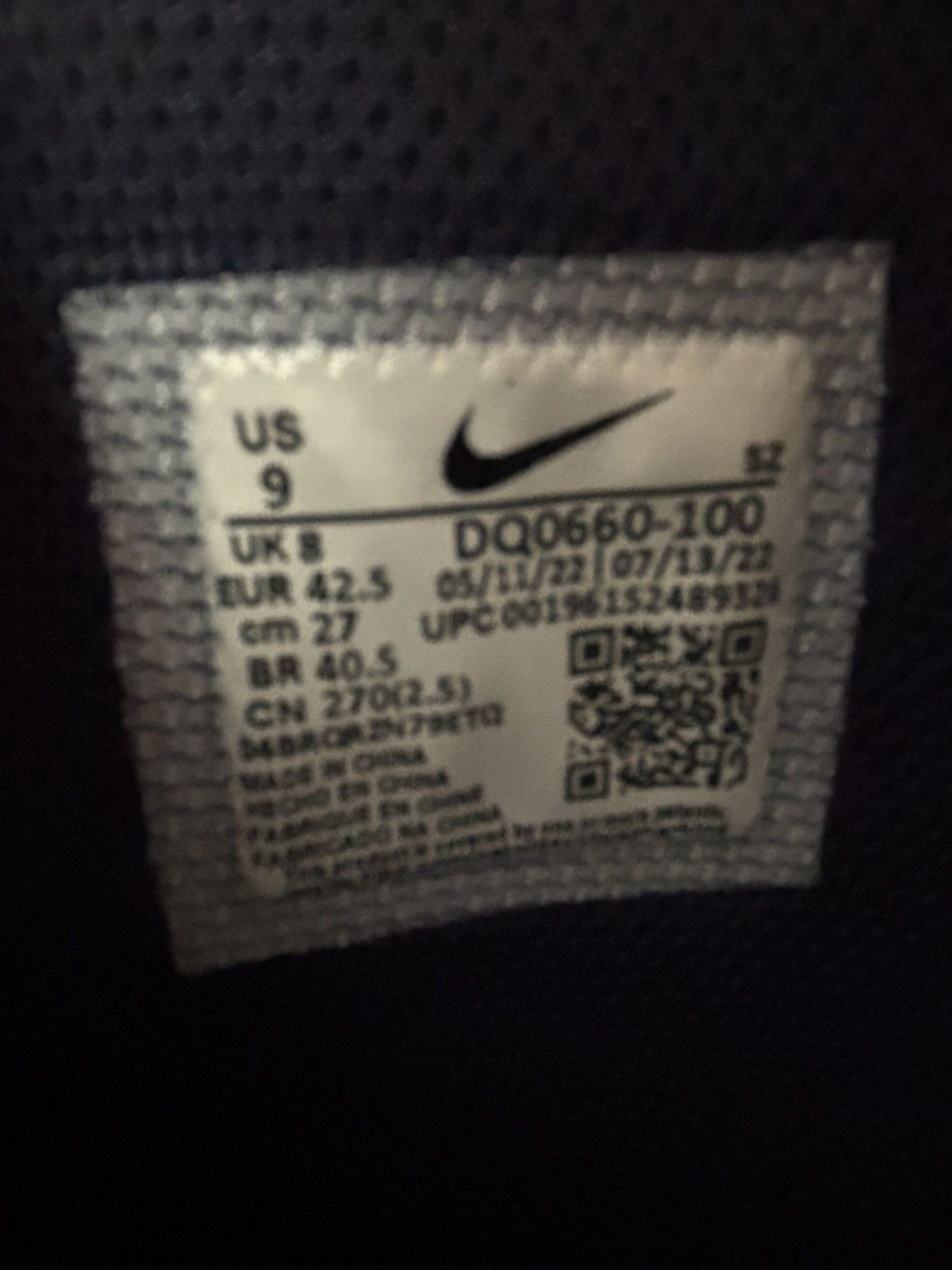 Jordan Brand Nike Air Jordan 1 High Top Golf Shoes Navy White Leather Size US 9 / EU 42 - 6 Thumbnail