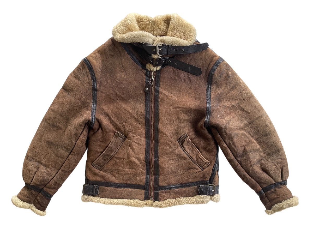 Avirex Avirex Type B-3 Sheepskin Shearling Jacket (size 38) Size US M / EU 48-50 / 2 - 2 Thumbnail