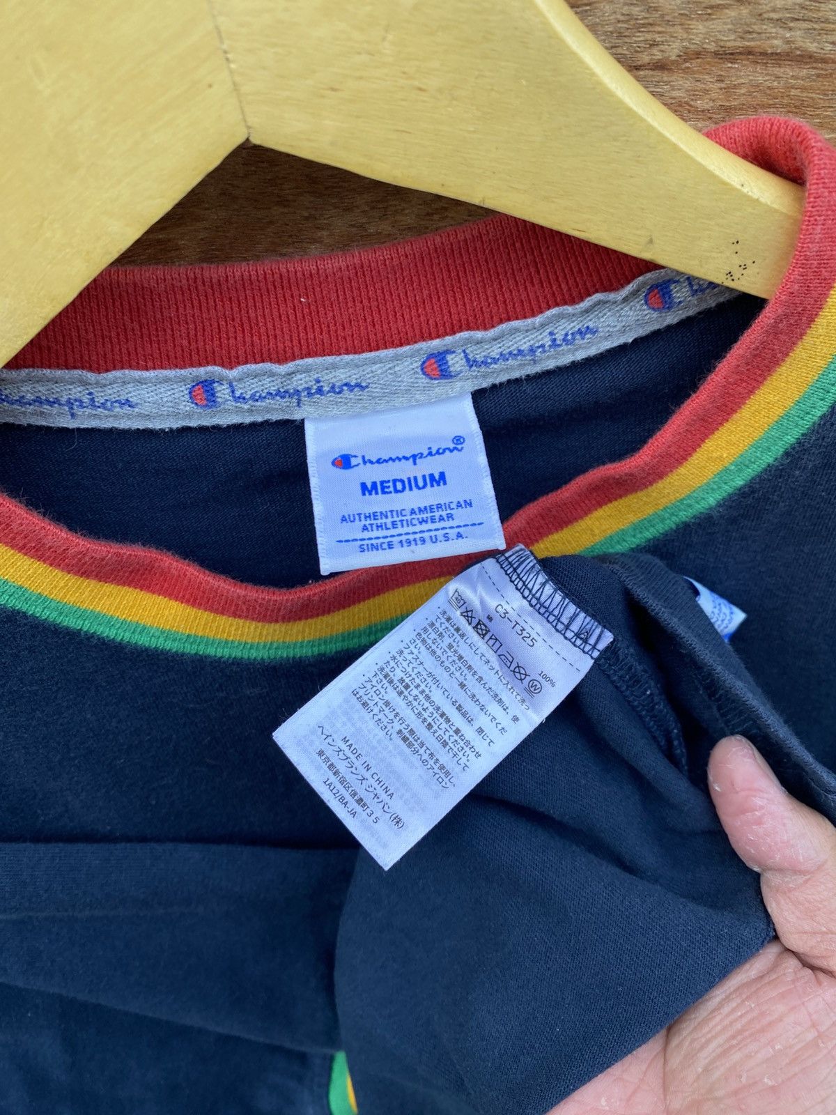 Champion 2000s champion ringer tshirt reggae edition Size US L / EU 52-54 / 3 - 5 Thumbnail