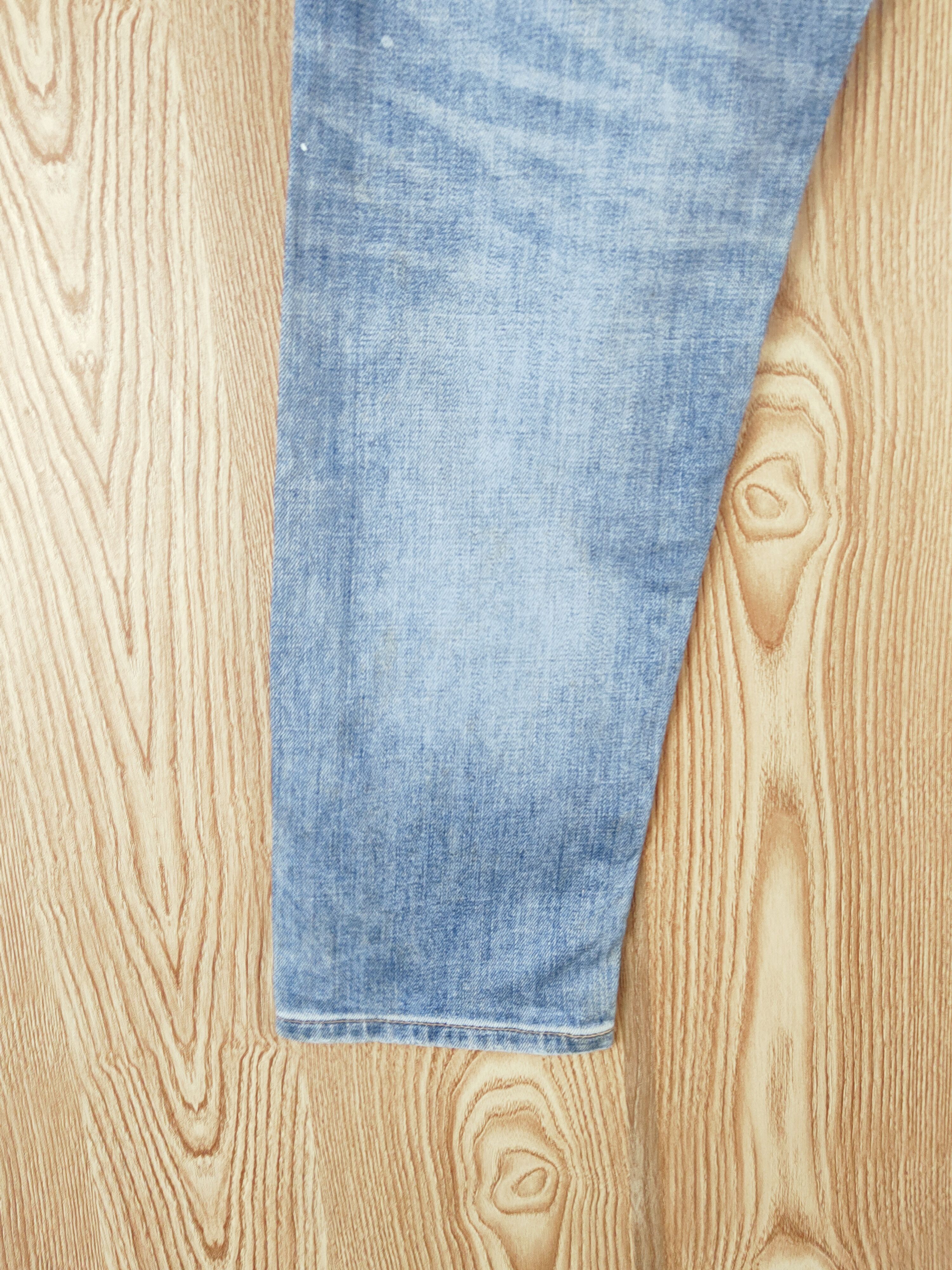 Japanese Brand Uniqlo japan vintage Blue Distressed Ripped Jeans #W616 Size US 30 / EU 46 - 9 Thumbnail