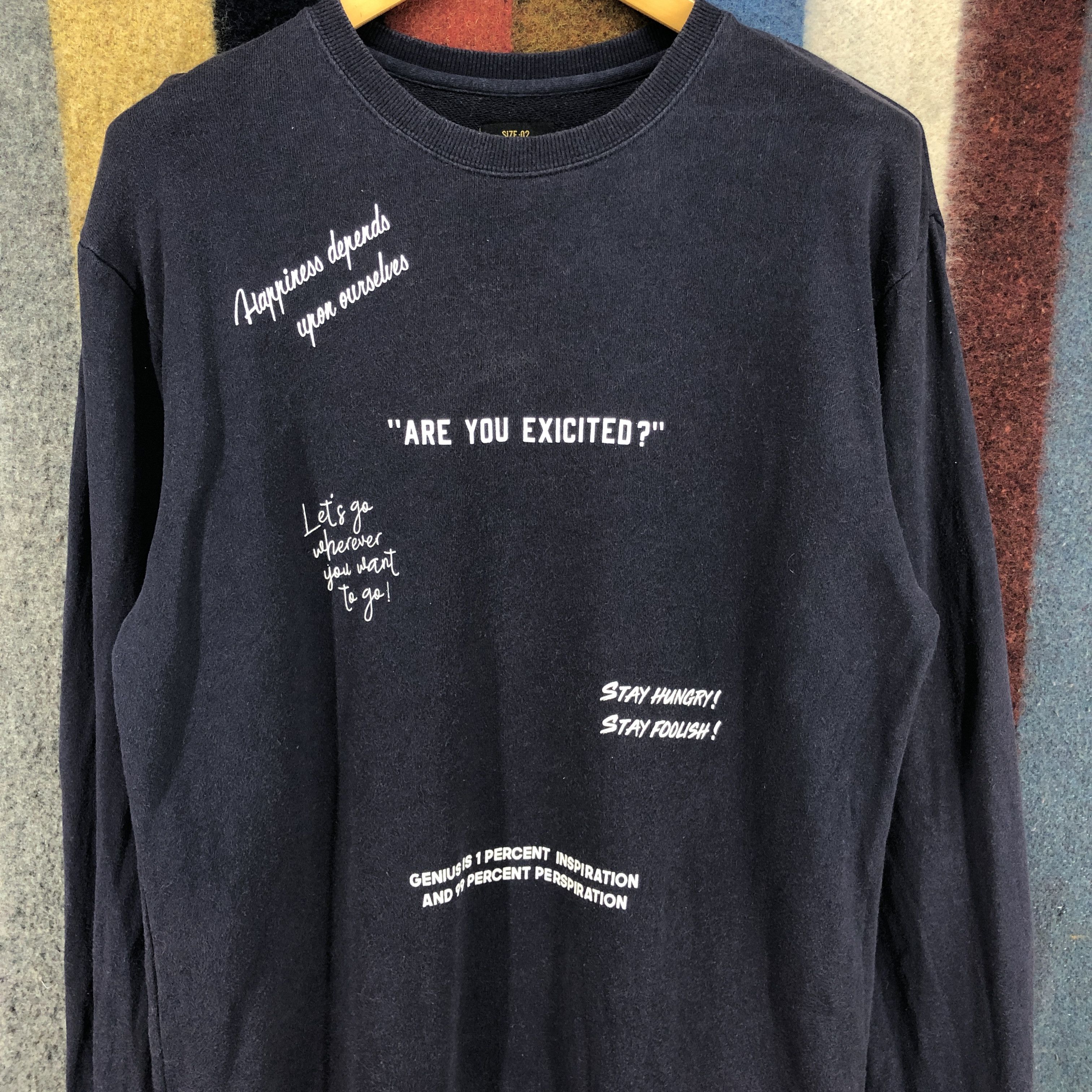 Japanese Brand CIRCUS & CO Crew Neck Sweatshirt #0703/AE Size US M / EU 48-50 / 2 - 2 Thumbnail