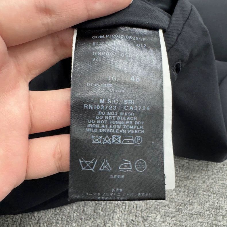 Giorgio Armani GIORGIO ARMANI size US 48 Solid wool straight-leg pants Size US 32 / EU 48 - 3 Thumbnail