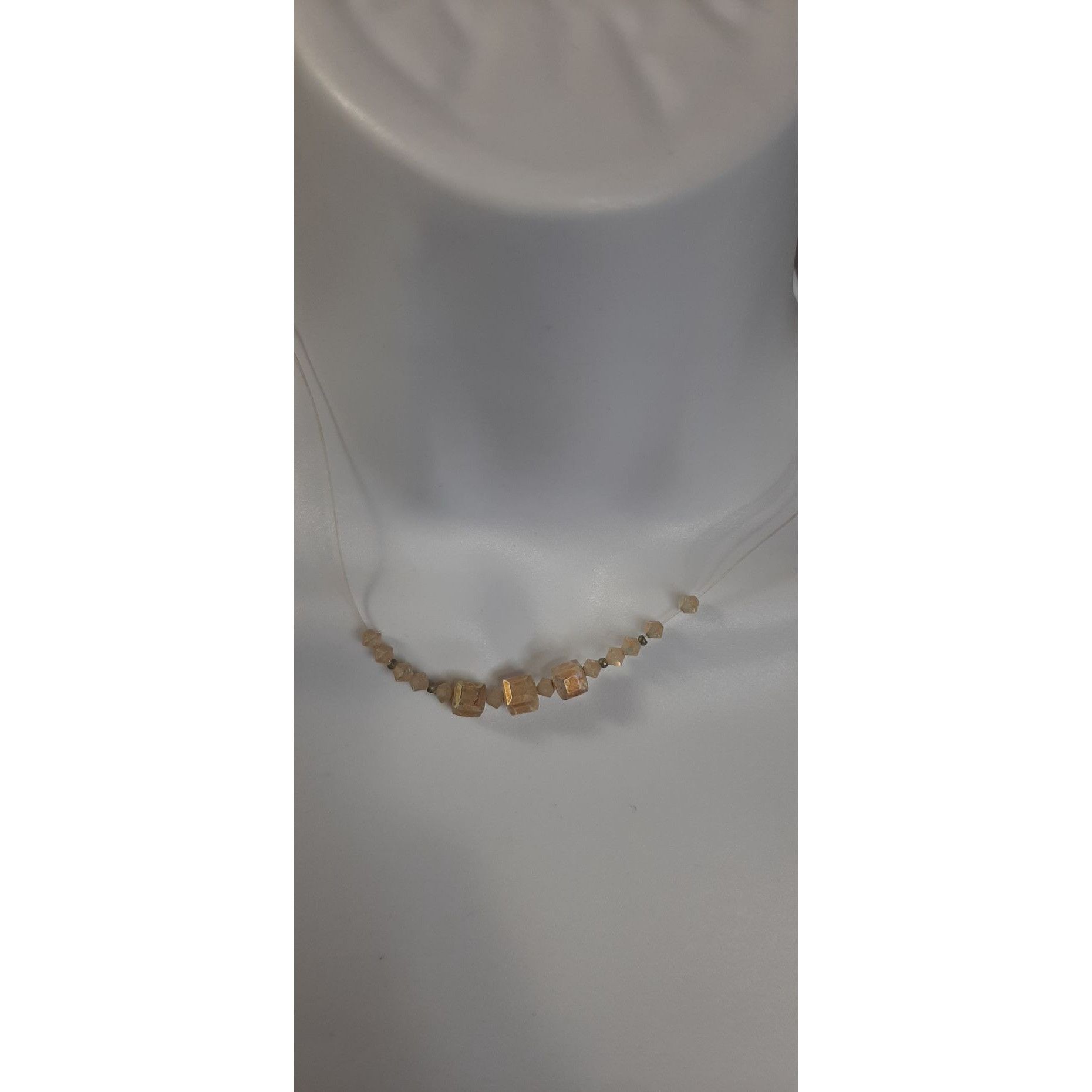 Other Distressed Faceted Cube Bead Necklace Size ONE SIZE - 2 Thumbnail