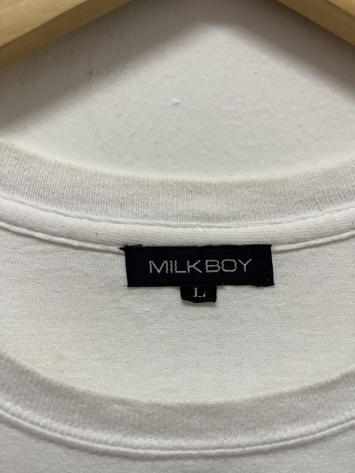Japanese Brand 90’s MILKBOY Streetwear Medicine All Overprinted Size US L / EU 52-54 / 3 - 5 Thumbnail