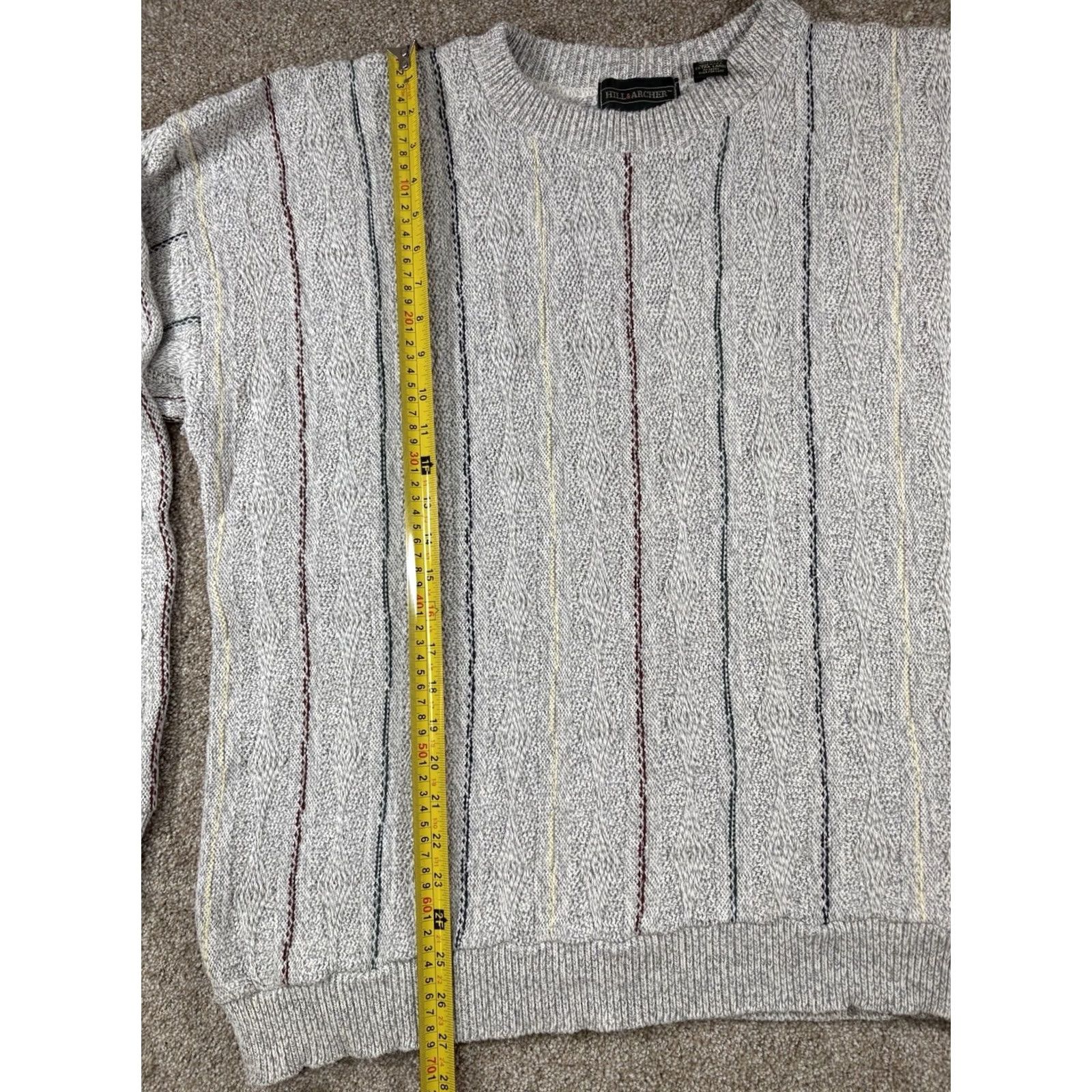 Coogi VINTAGE Hill and Archer Crosby Style Grandpa Sweater Mens XL Beige 1990s Geometric Size US XL / EU 56 / 4 - 6 Thumbnail