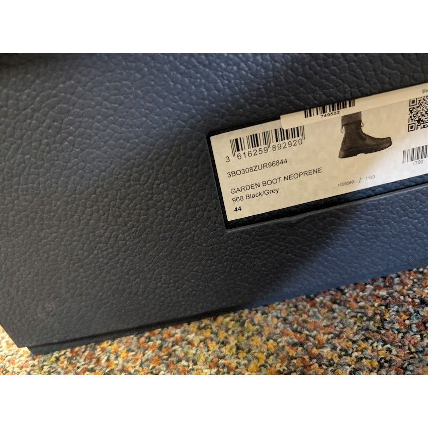 Dior o1rshd1 Leather Neoprene Garden Boots in Black / Grey Size US 11 / EU 44 - 24 Thumbnail