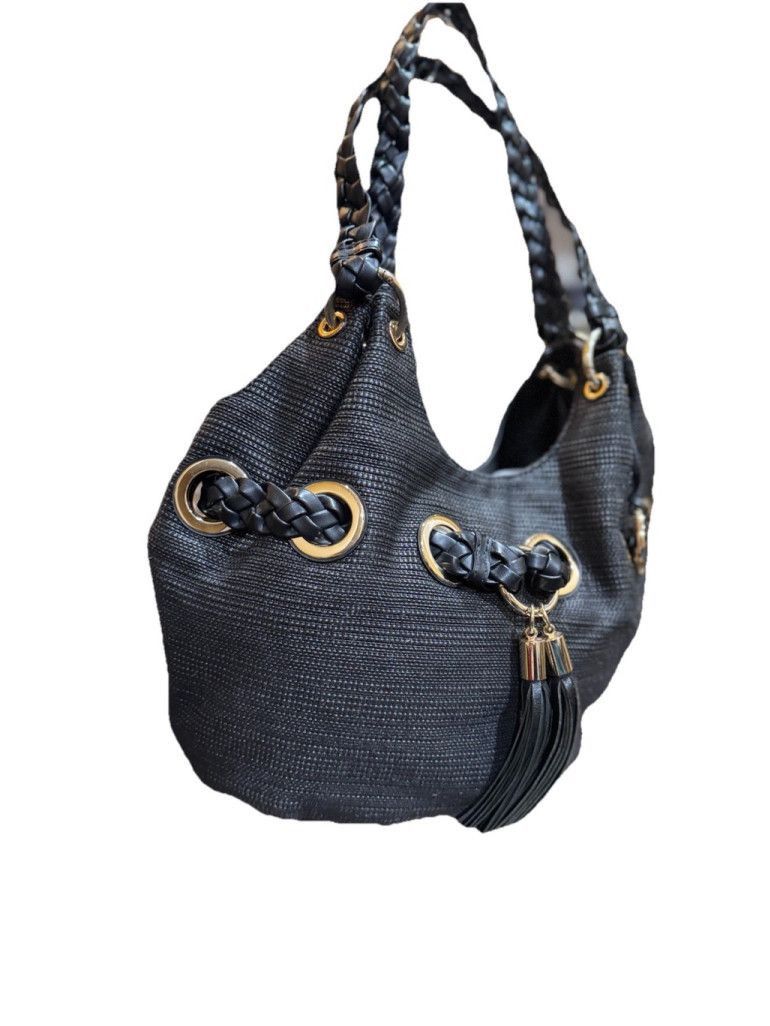 Michael Kors Michael Kors Camden Large Straw Tote Trimmed In Leather Size ONE SIZE - 2 Thumbnail