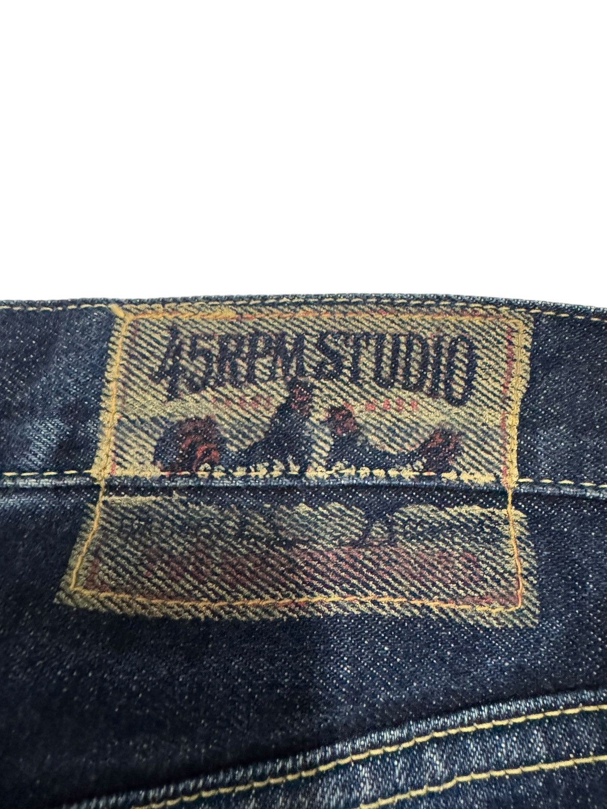 45rpm Vtg🔥90’s 45rpm Studio Straight Cut Indigo Jeans Size US 32 / EU 48 - 17 Thumbnail