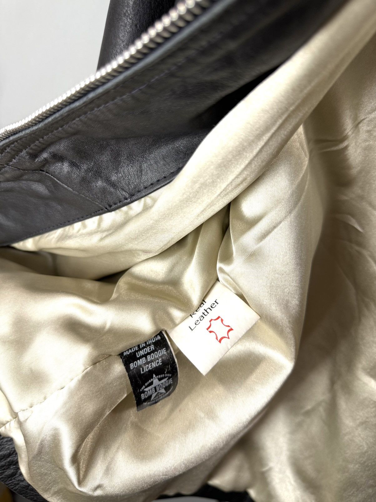 Vintage 1990’s Vintage Bomb Boogie Archive Leather Jacket Stussy Size US M / EU 48-50 / 2 - 8 Thumbnail