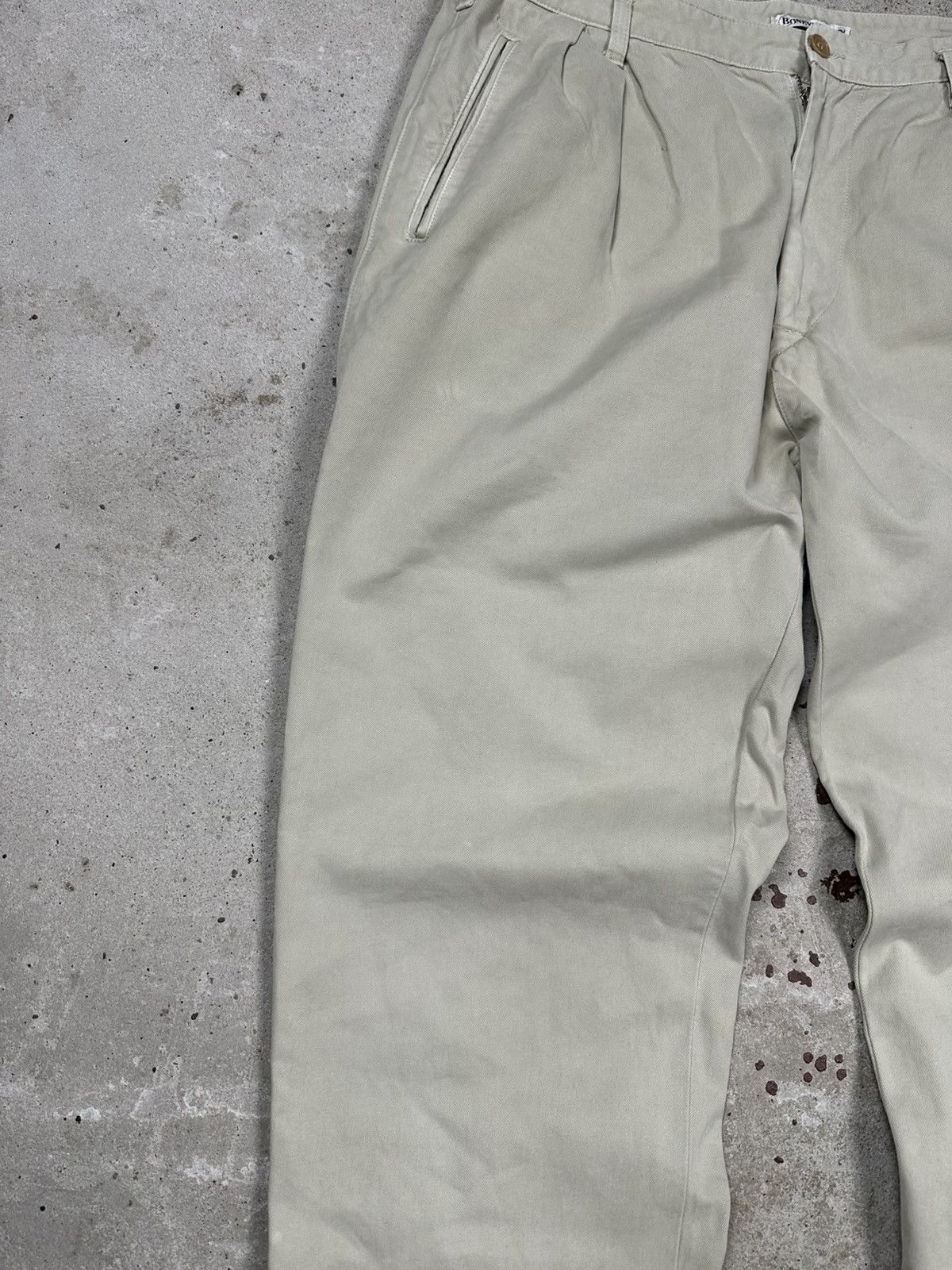 Boneville Vintage 90s Boneville Massimo Osti Wide Pleated Baggy Chino Size US 31 - 5 Thumbnail
