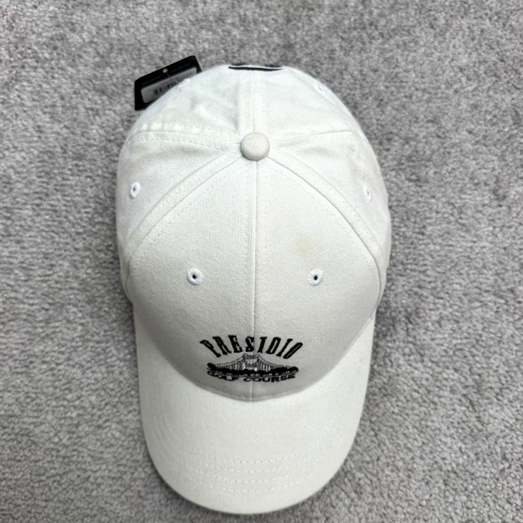 TaylorMade TaylorMade Presidio Hat Mens OSFA White Cotton Canvas Strapback Cap NWT Size ONE SIZE - 3 Thumbnail