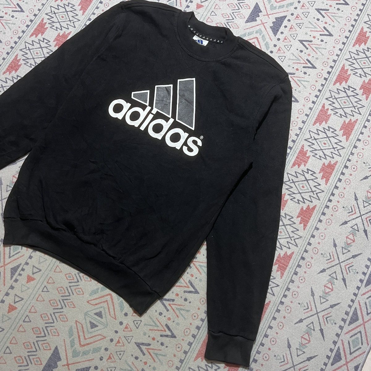 Adidas × Vintage Adidas Big Logo Vintage Sweatshirt Size US L / EU 52-54 / 3 - 3 Thumbnail
