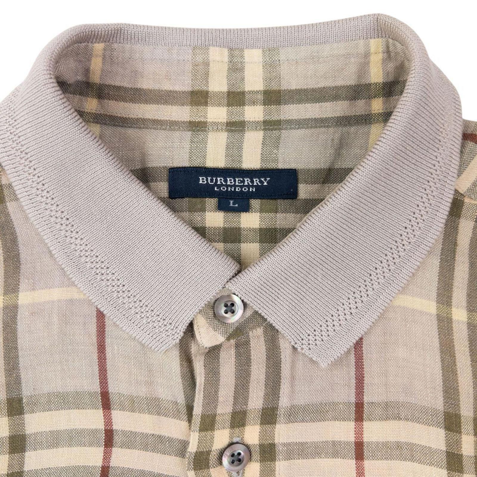 Burberry Vintage Burberry Nova Check Short Sleeve Button Up Shirt L Size US L / EU 52-54 / 3 - 3 Thumbnail