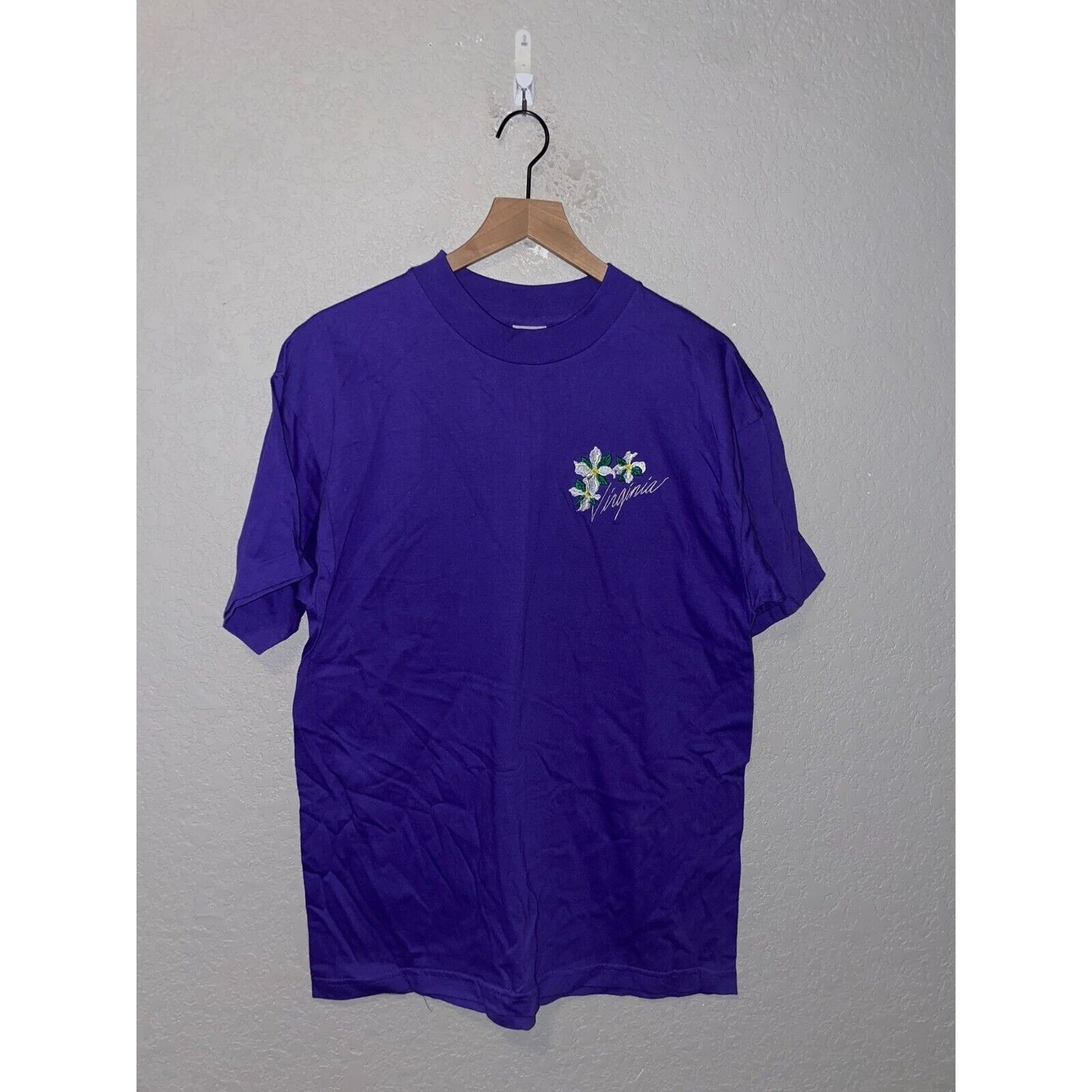 Vintage Vintage Murina Shirt Virginia Flower Purple Tee 90s VTG L Size US L / EU 52-54 / 3 - 1 Thumbnail