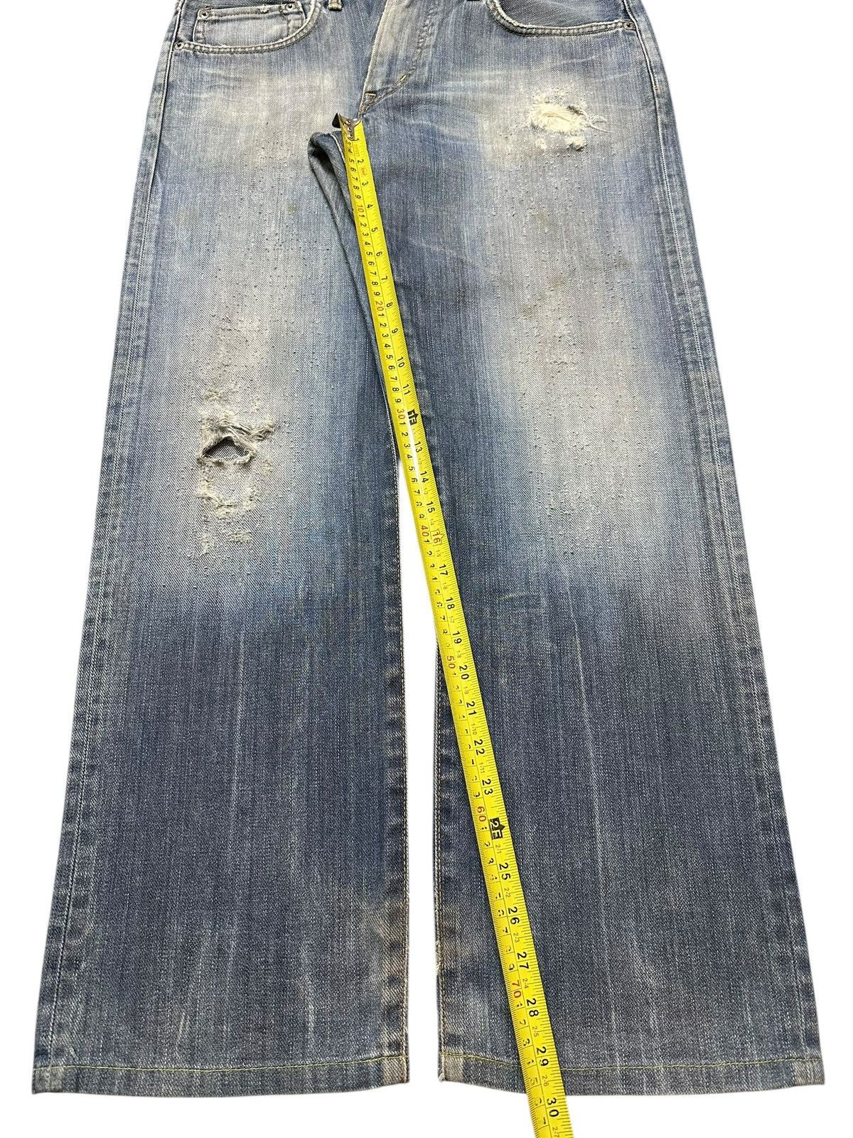 Edwin Vintage Edwin Faded Wash Distressed Style Baggy Jeans Size US 34 / EU 50 - 14 Thumbnail