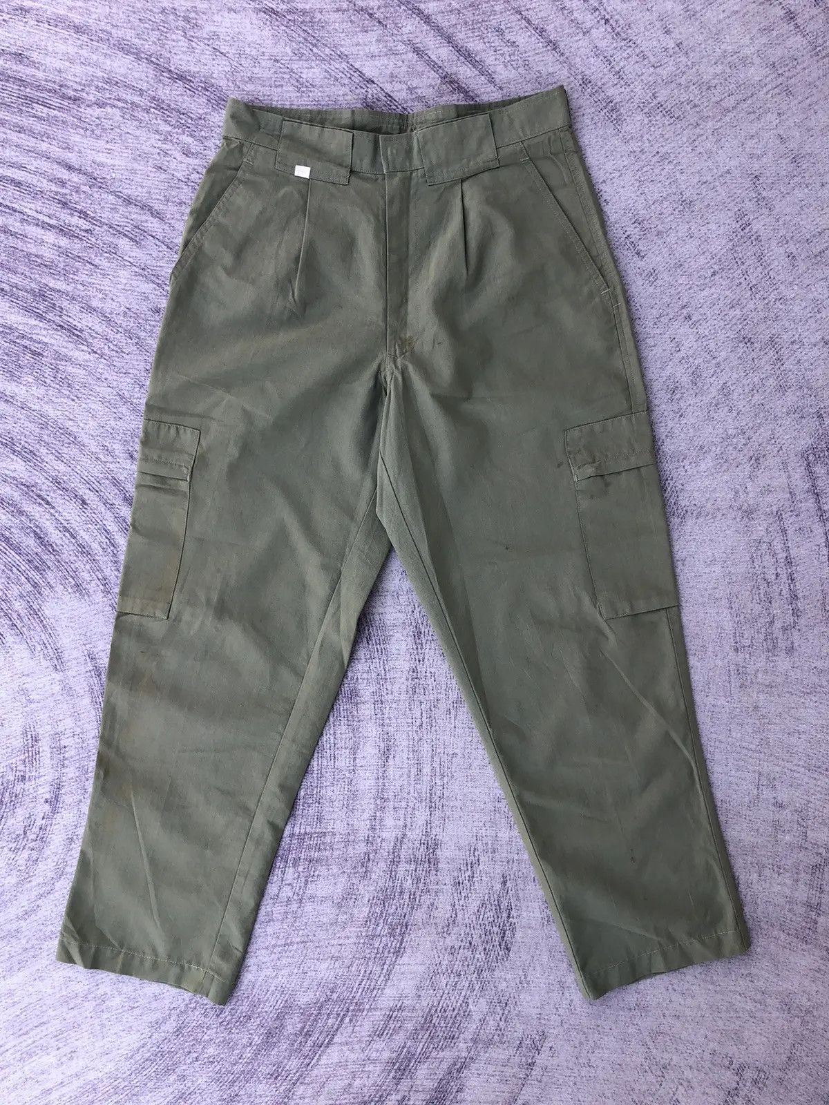 Japanese Brand Japanese Green Cargo Pants Multipocket Tactical Utility Size US 27 - 1 Thumbnail