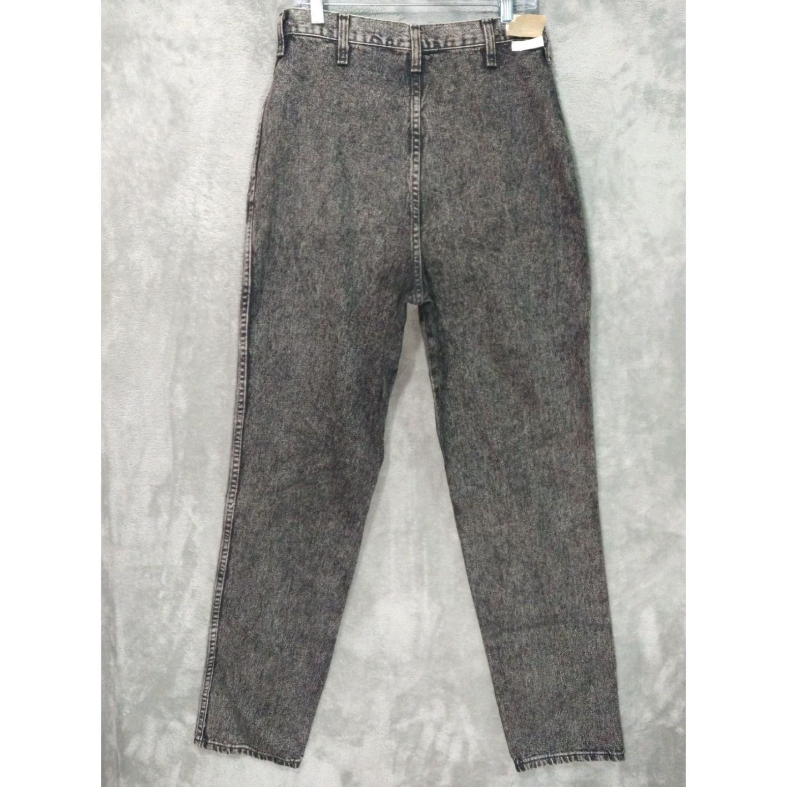 Wrangler VINTAGE Wrangler Jeans Womens 5-Pocket Denim Mom 17 x 34 Black USA 1980s Womens Jeans Size 38" / US 16 / IT 52 - 2 Thumbnail