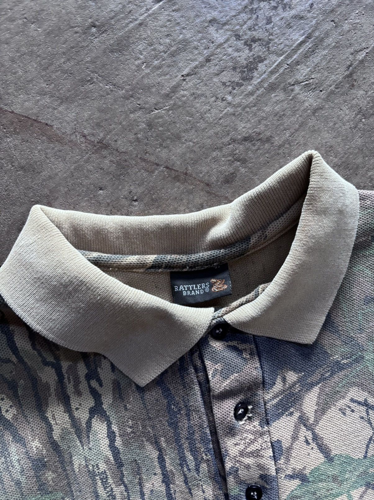 Realtree vintage made in usa camo polo tee Size US L / EU 52-54 / 3 - 4 Thumbnail