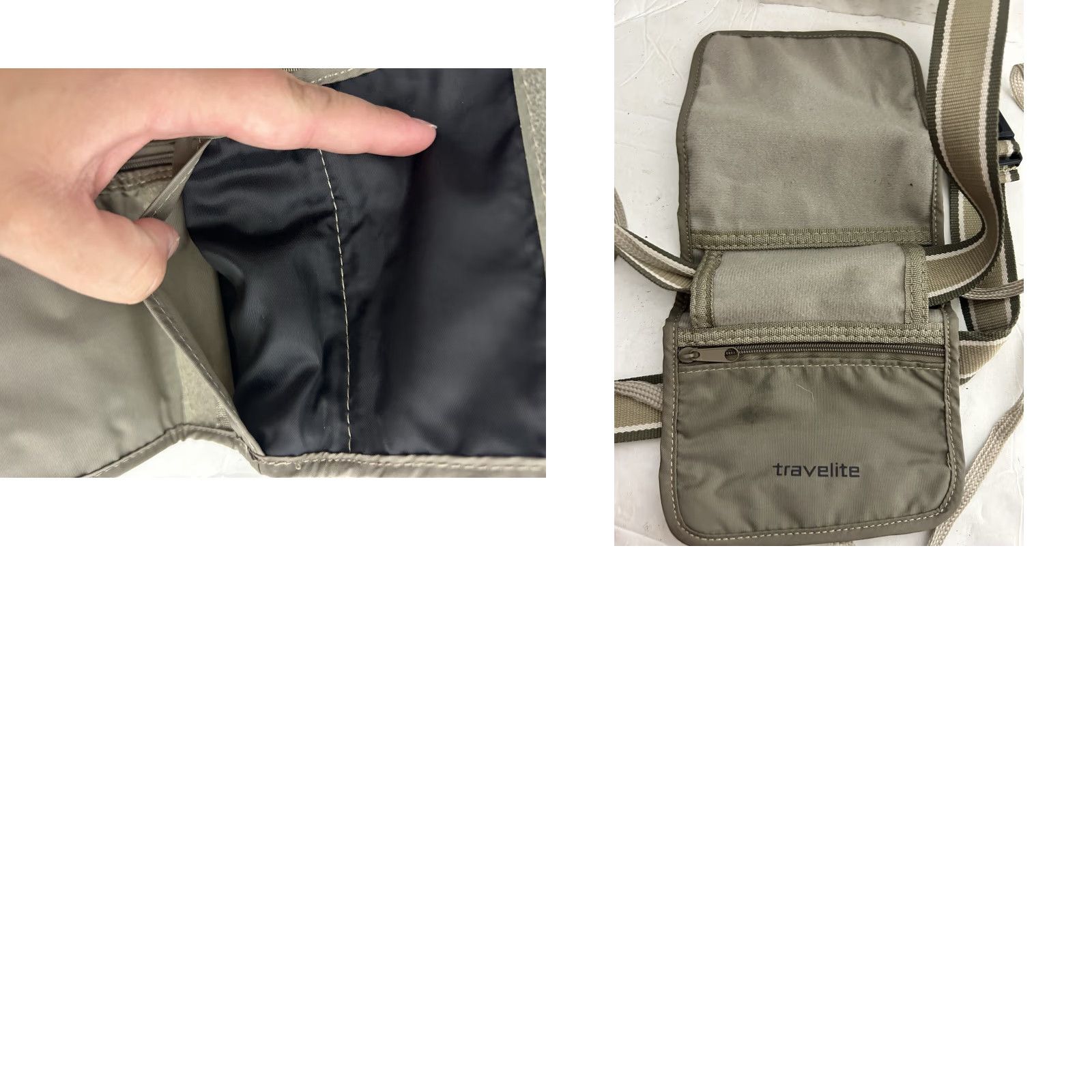 Vintage VINTAGE Travelite Small Crossbody Travel Wallet/purse Gray 5x3.5 Size ONE SIZE - 9 Thumbnail