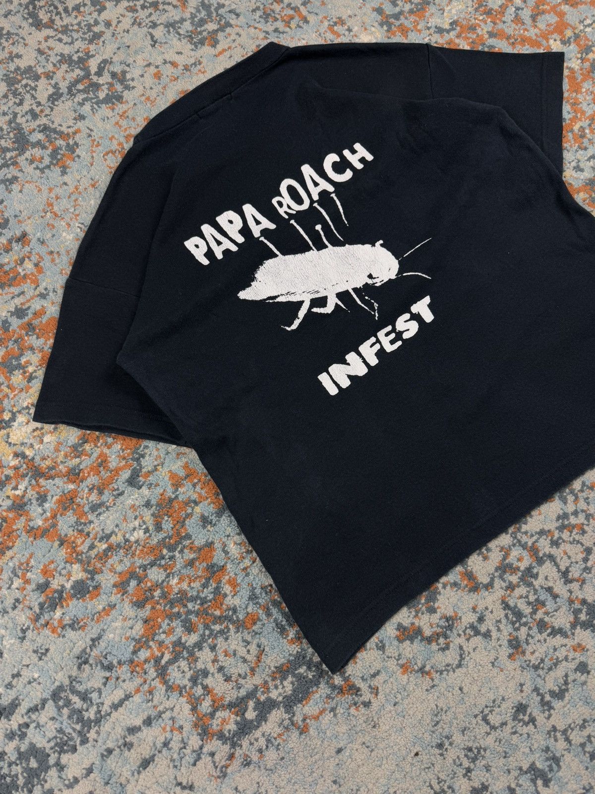 Band Tees × Vintage Vintage 00s Papa Roach infest graphic band tee boxy fit Size US S / EU 44-46 / 1 - 4 Thumbnail