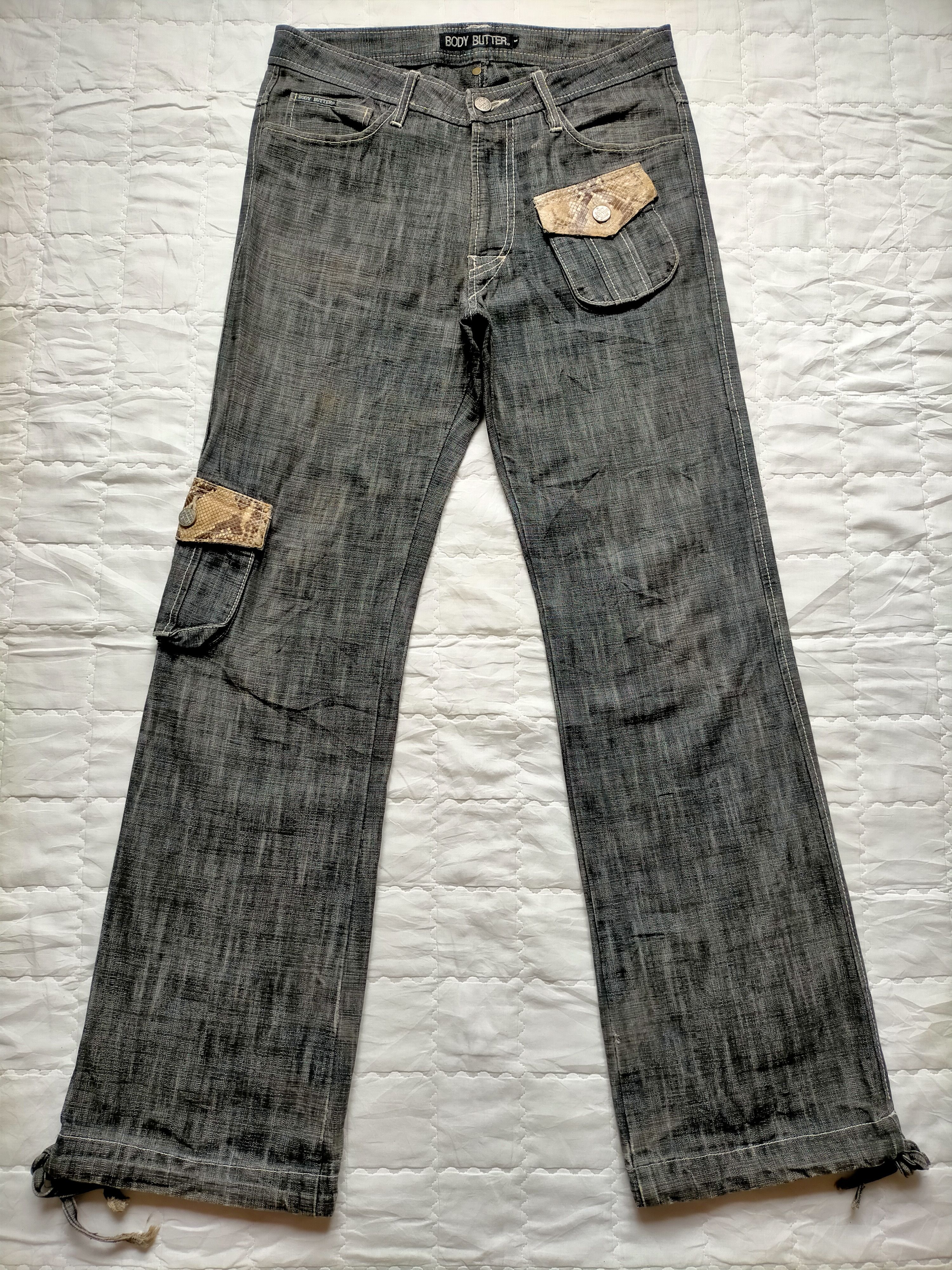 Le Grande Bleu (L.G.B.) Flare Jeans Body Butter Black Jeans Size US 30 / EU 46 - 1 Thumbnail