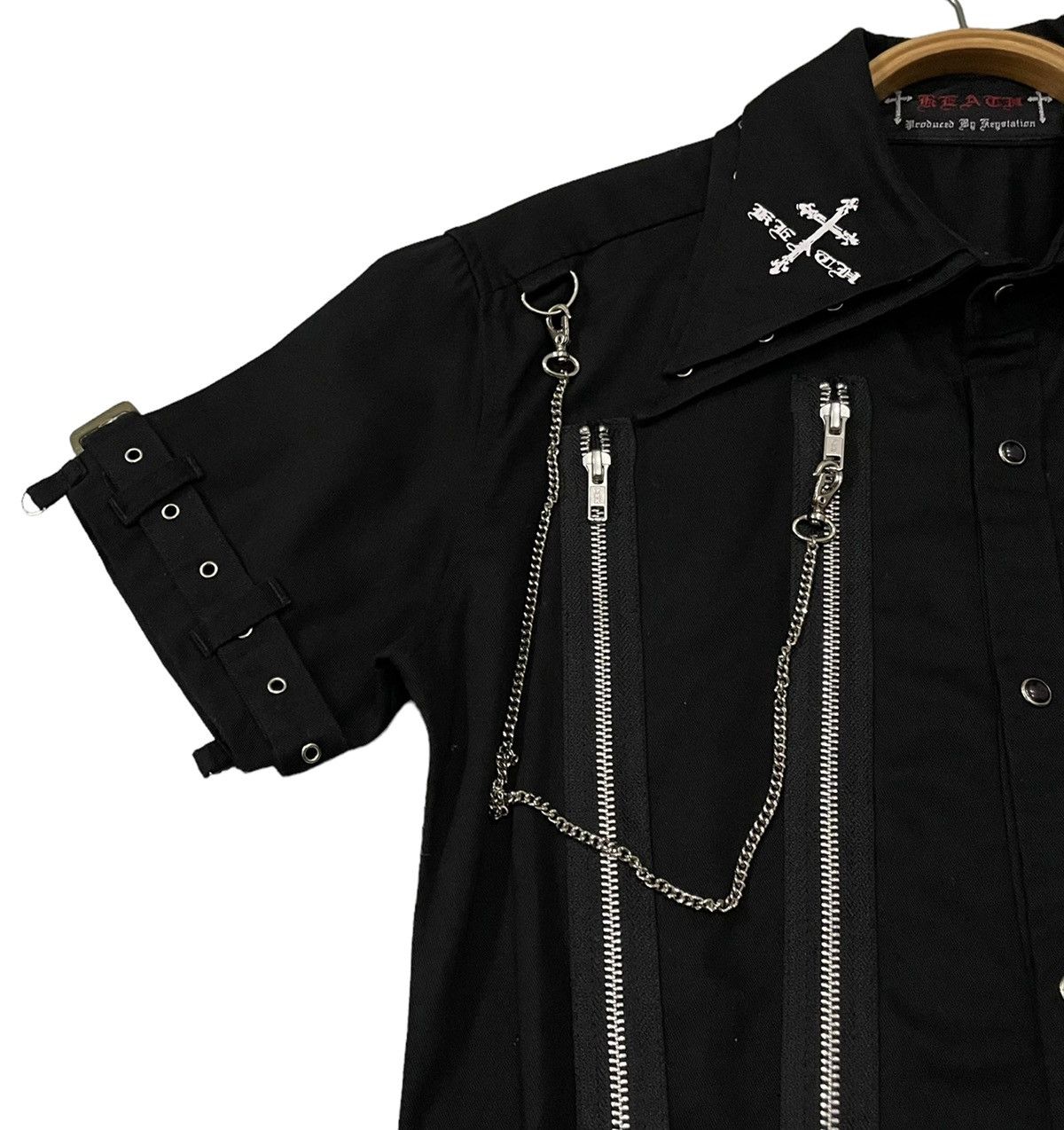 Le Grande Bleu (L.G.B.) Vintage Reach Keystation Bondage Punk Seditionaries Shirt Size US M / EU 48-50 / 2 - 5 Thumbnail