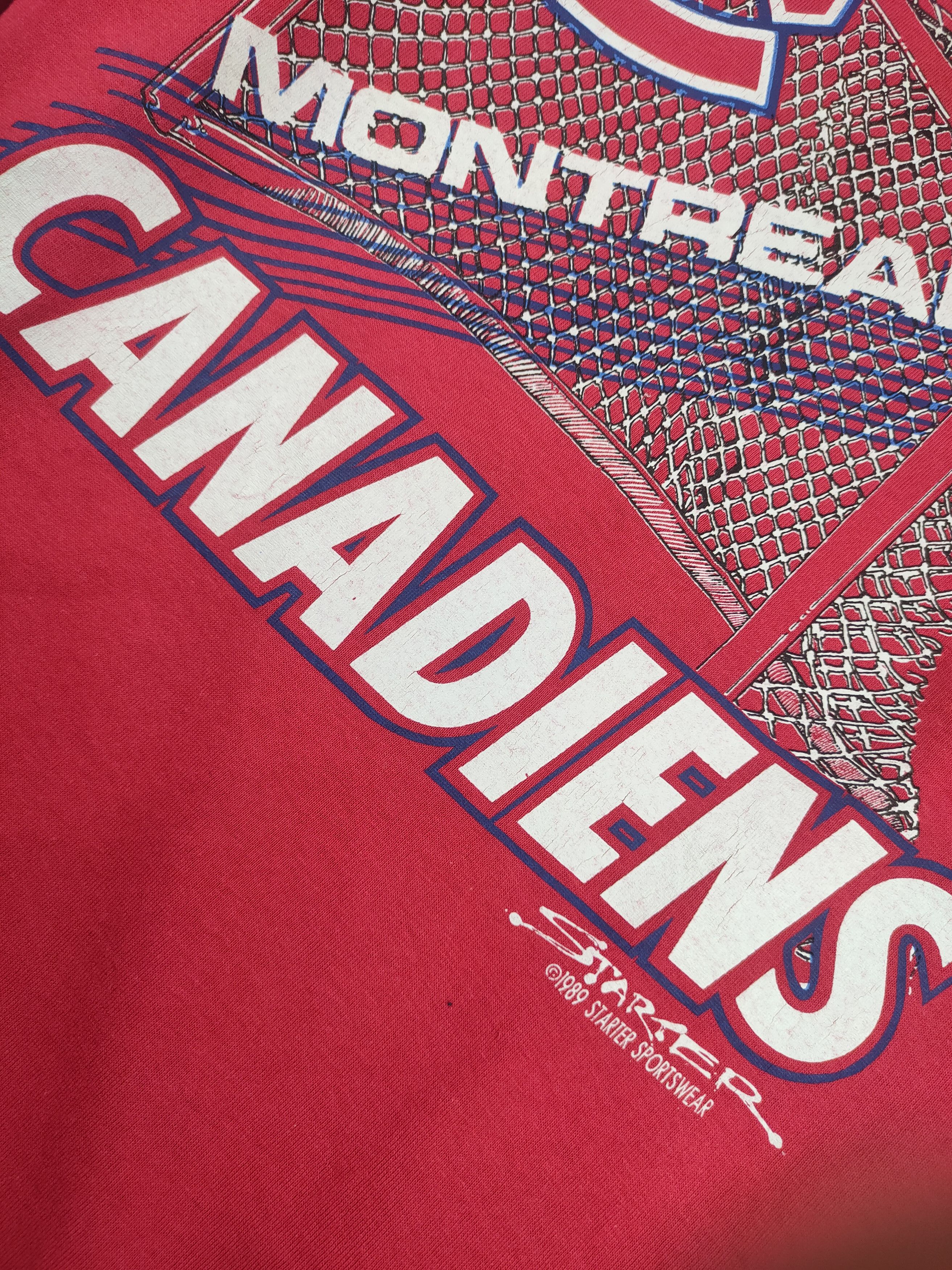 Starter Starter NHL Montreal Canadiens T-Shirt 1989 Made in USA Size US XL / EU 56 / 4 - 4 Thumbnail