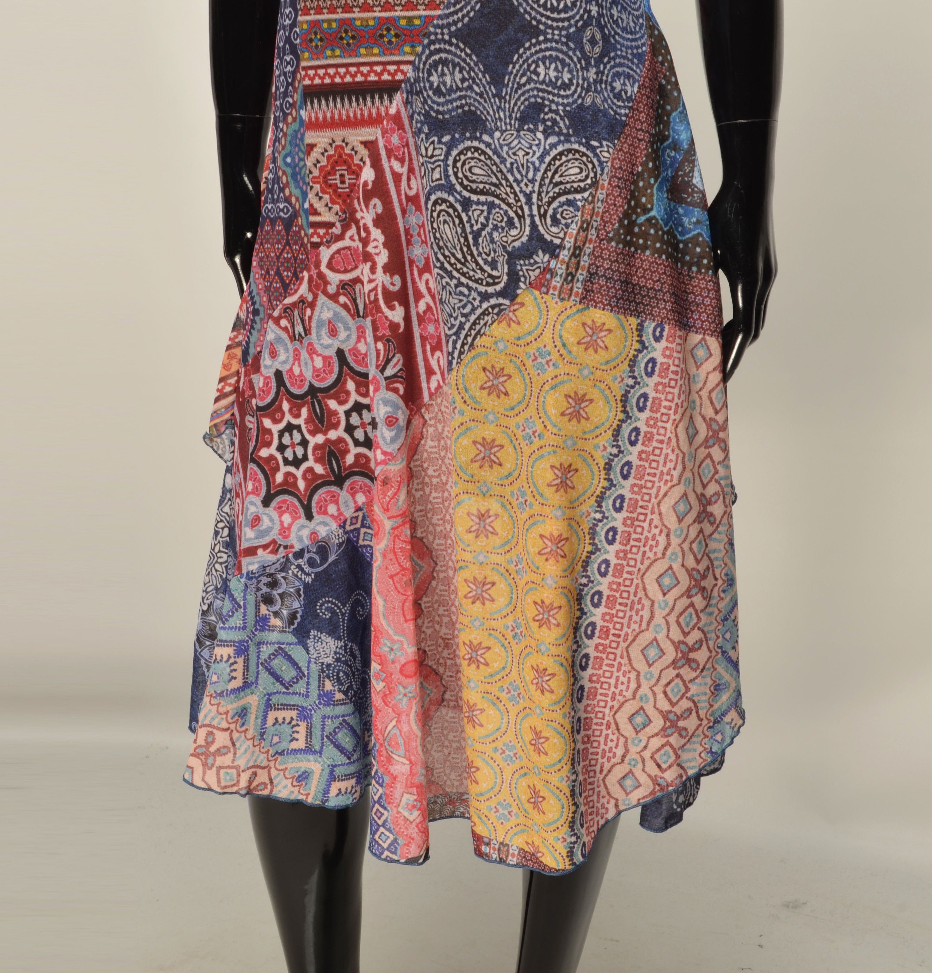 Desigual Vintage Desigual Y2K Boho Fairy Patchwork Mesh Dress Size XS / US 0-2 / IT 36-38 - 3 Thumbnail