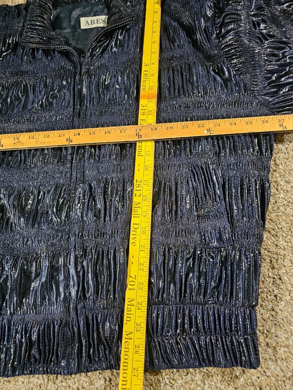 Fucking Awesome ARES fullzip ruffle jacket Black Blue SEE MEASUREMENTS Size M / US 6-8 / IT 42-44 - 4 Thumbnail