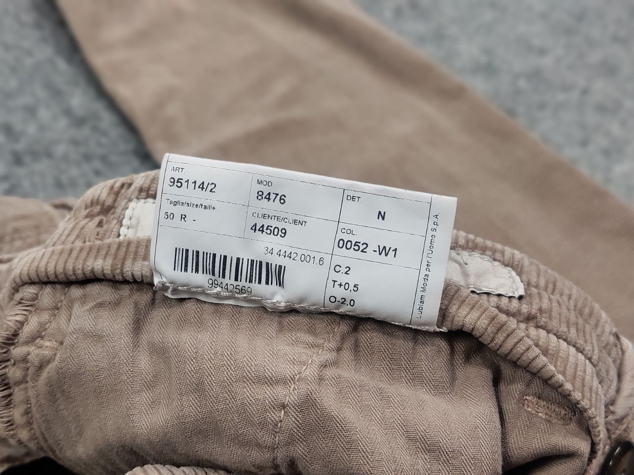 L.B.M. 1911 LBM 1911 Italy Design Beige Corduroy trouser Casual Pants Size US 34 / EU 50 - 17 Thumbnail
