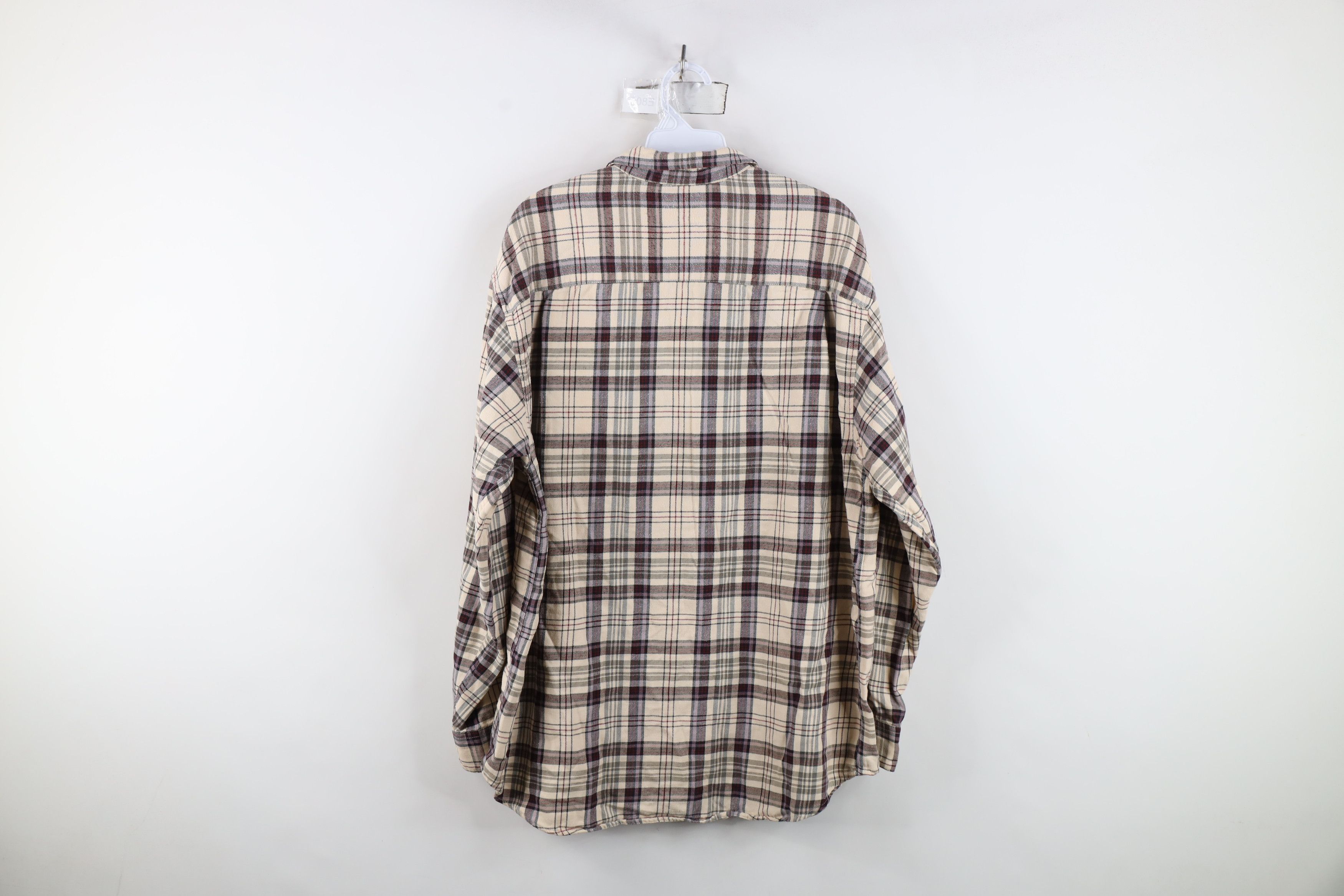 Eddie Bauer Vintage 90s Eddie Bauer Flannel Collared Button Shirt Plaid Size L / US 10 / IT 46 - 8 Thumbnail