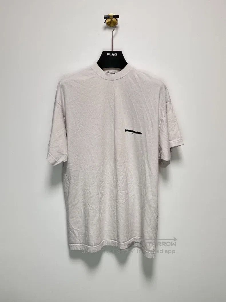 Balenciaga Balenciaga Double-Sided Striped Logo Short Sleeve Size US S / EU 44-46 / 1 - 1 Thumbnail