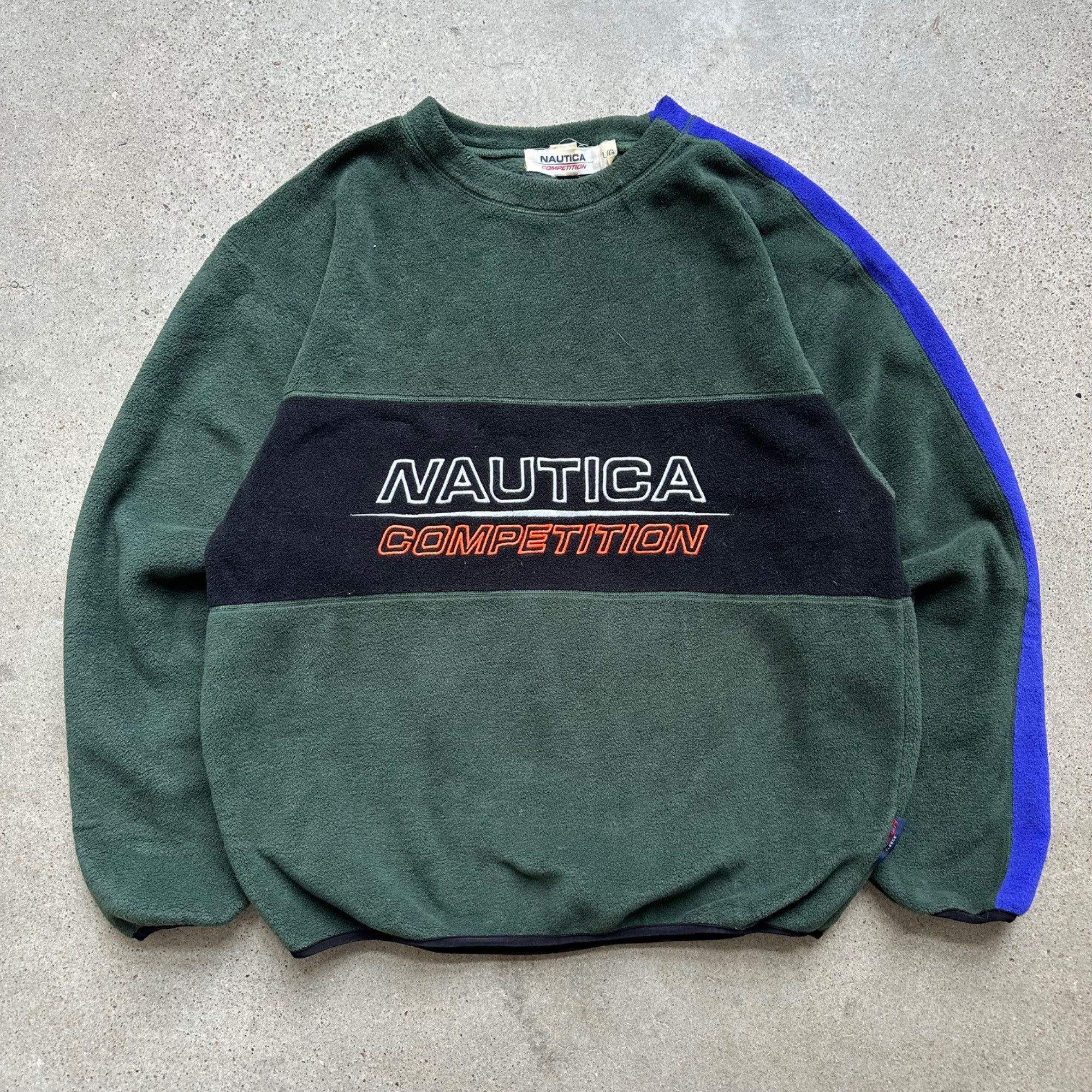 Vintage 90s/Y2K Nautica Competition Fleece Sweatshirt