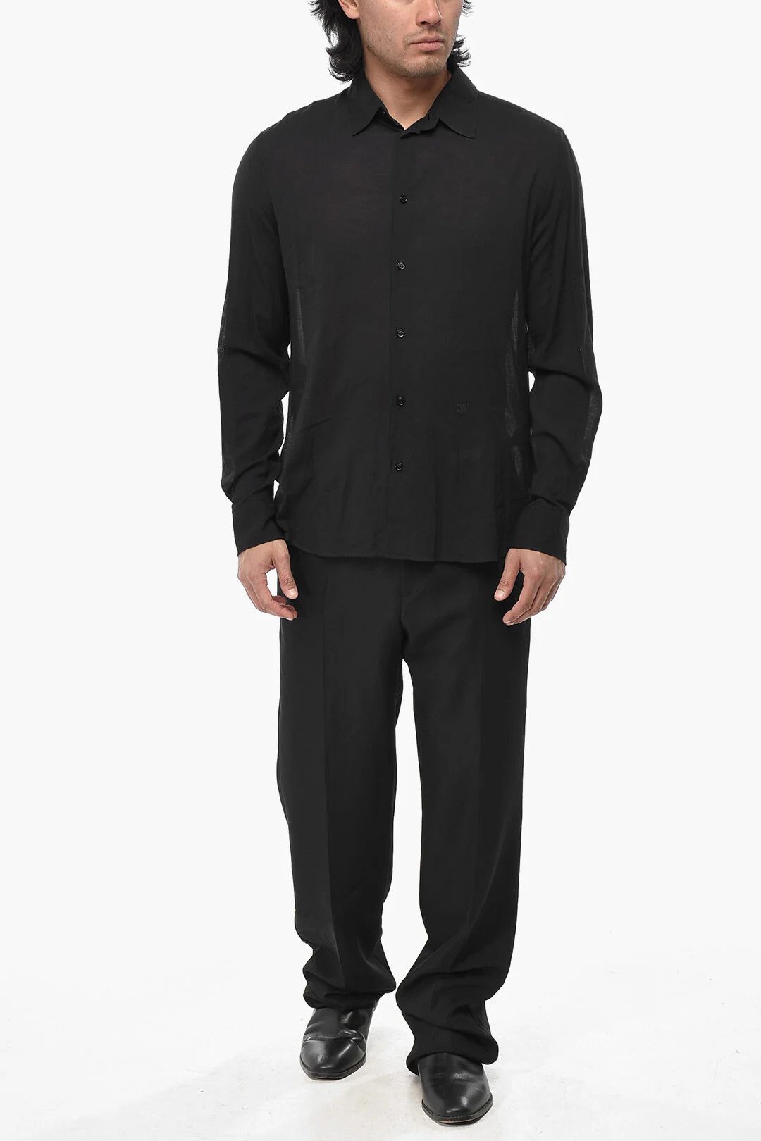Off-White og1mm0526 Jersey Shirt in Black Size US L / EU 52-54 / 3 - 4 Thumbnail