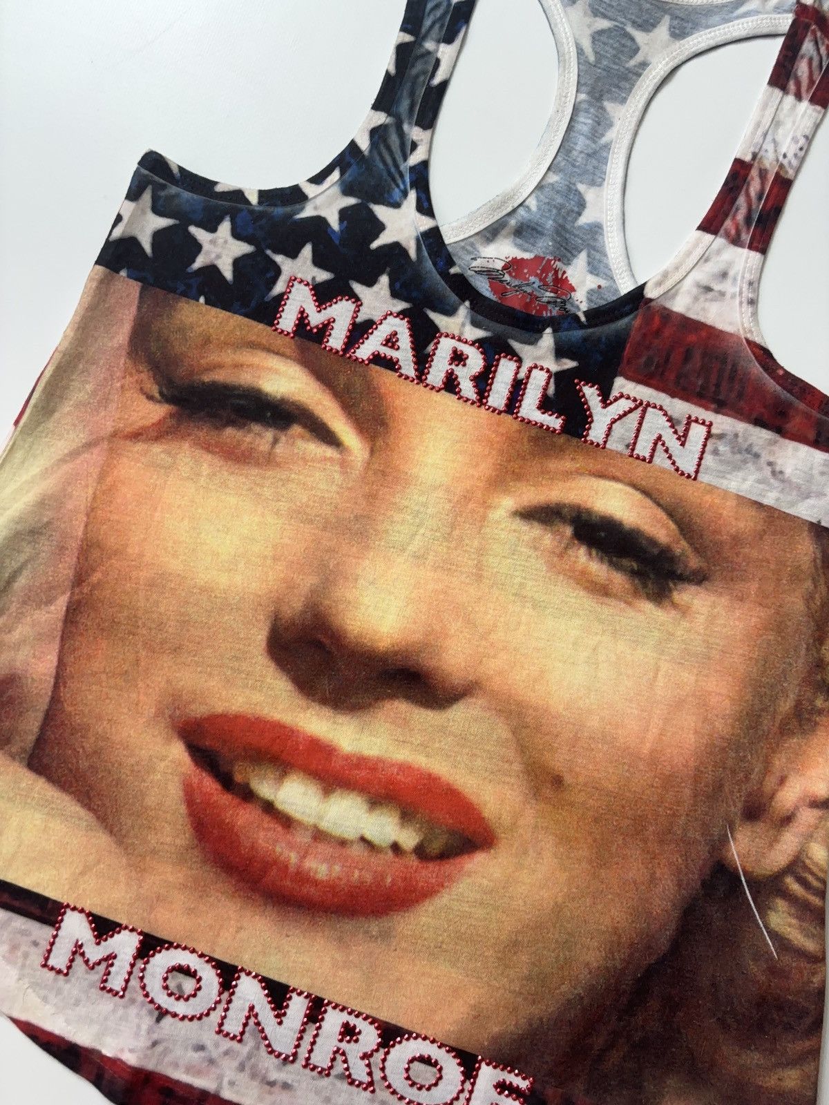Other × Vintage MARILYN MONROE VINTAGE PRINTED FACE TANK TOP MERCH 00s Size S / US 4 / IT 40 - 4 Thumbnail
