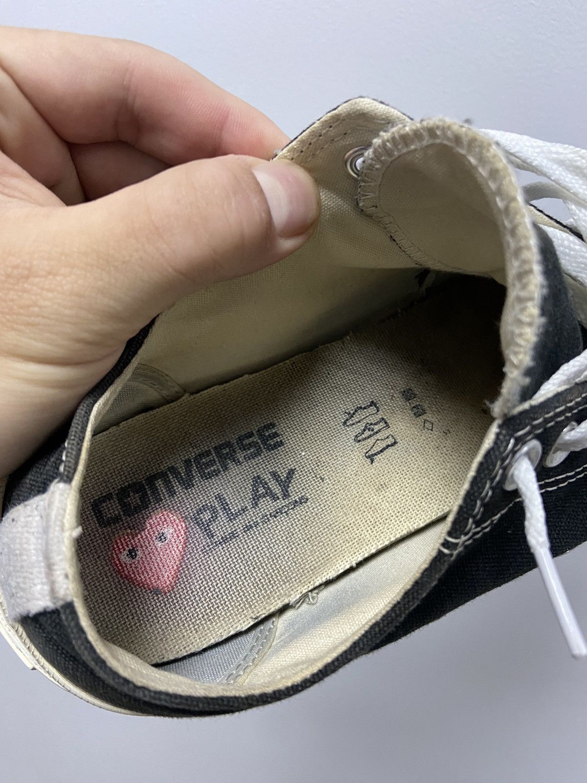 Comme des Garcons PLAY × Converse × Vintage Play Come Des Garcons x Converse Vintage Low Top Size US 9 / EU 42 - 10 Thumbnail