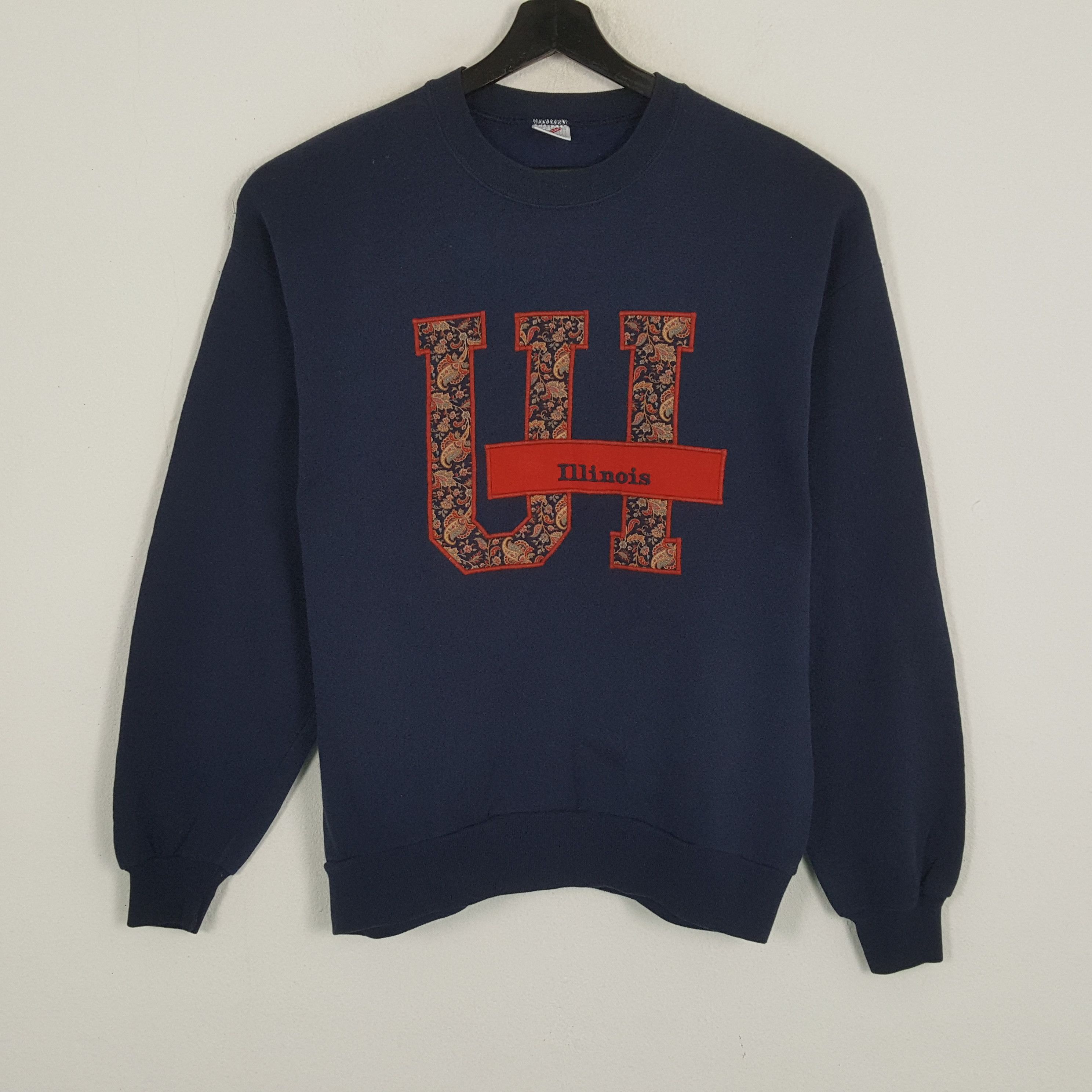 Vintage UNIVERSITY OF ILLINOIS Streetwear Style Vintage Sweatshirt Size US M / EU 48-50 / 2 - 1 Thumbnail