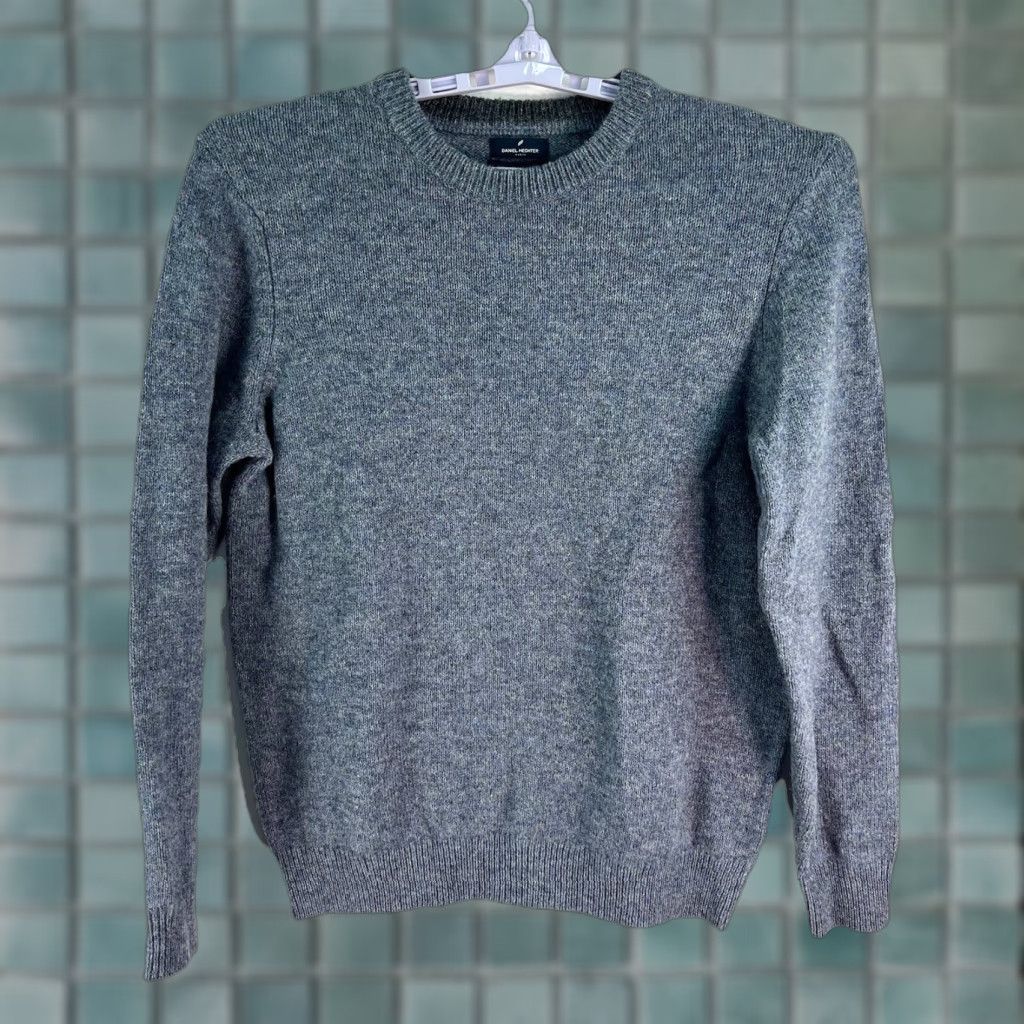 Vintage Daniel Hechter Paris Sweater Men’s L Blue Heather 100% Shetland Wool Pullover Crew Neck Knit Size US L / EU 52-54 / 3 - 1 Thumbnail