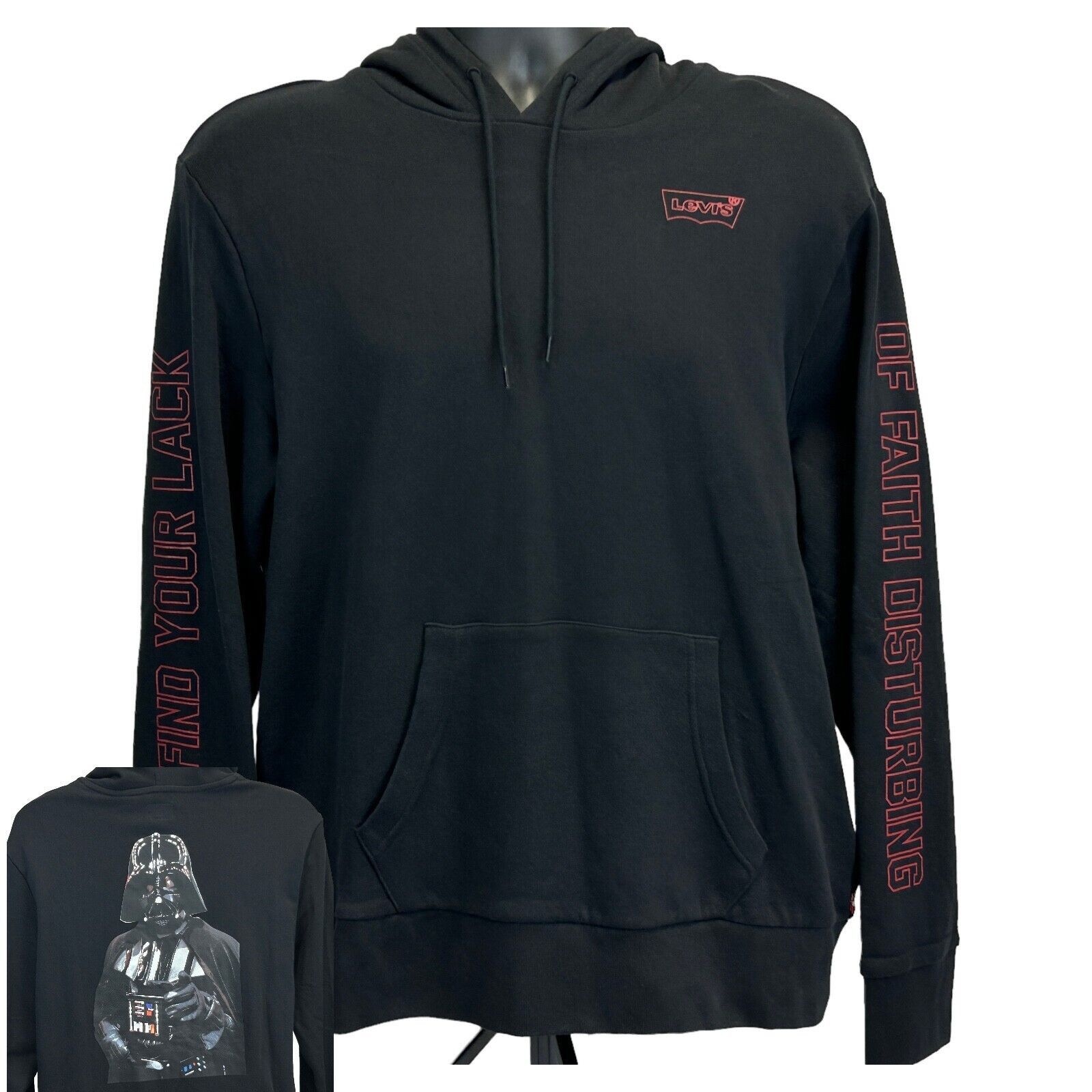 Levi's Levis x Star Wars Darth Vader Hoodie Movie Film L Large Size US L / EU 52-54 / 3 - 1 Thumbnail