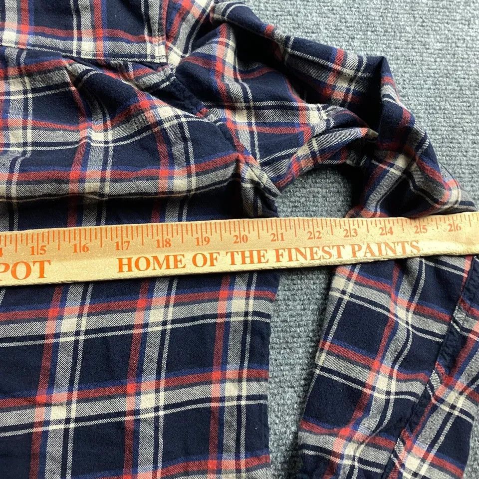 Uniqlo Uniqlo Flannel Top Women's Medium Plaid Blue Button Up M Size M / US 6-8 / IT 42-44 - 5 Thumbnail