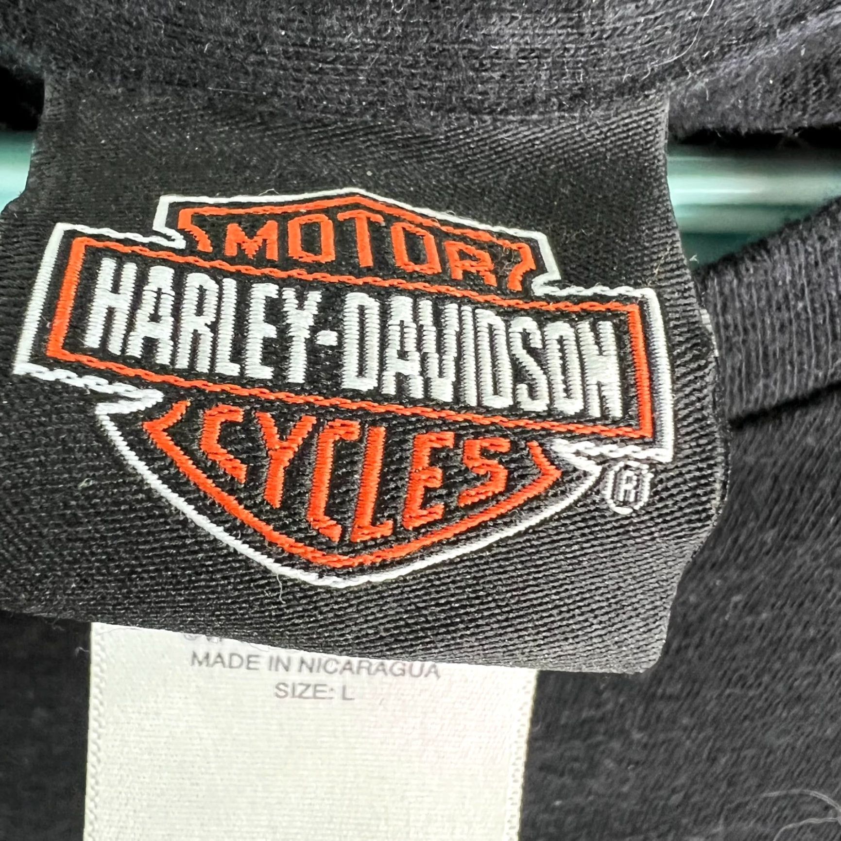 Harley Davidson VINTAGE Harley-Davidson T-Shirt SHIRT Adult L Black Graphic Print 90s Mens Size US L / EU 52-54 / 3 - 5 Thumbnail