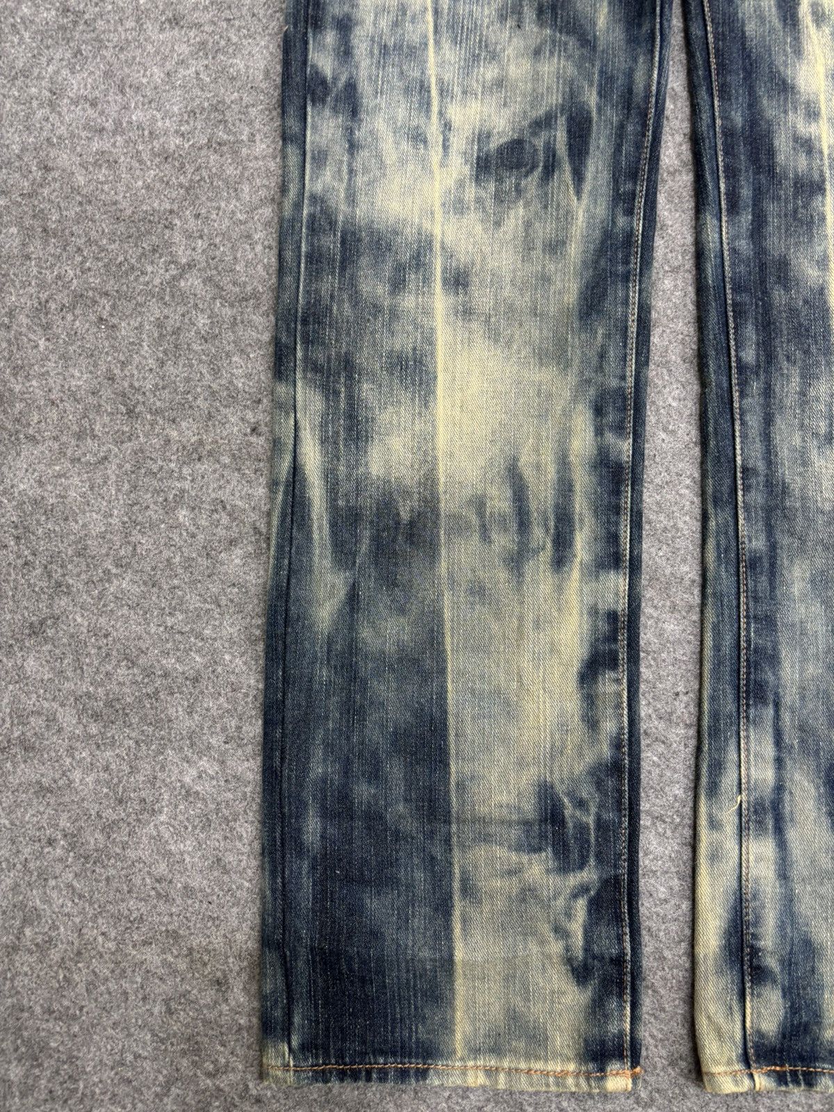 Japanese Brand 💥90s Style💥doublefocus Sick Fades Denim F591 Size US 35 - 9 Thumbnail