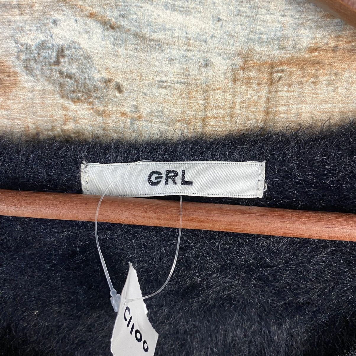 Japanese Brand DL GRL Black Fur shaggy Mohair Knitwear #C1100 Size S / US 4 / IT 40 - 9 Thumbnail