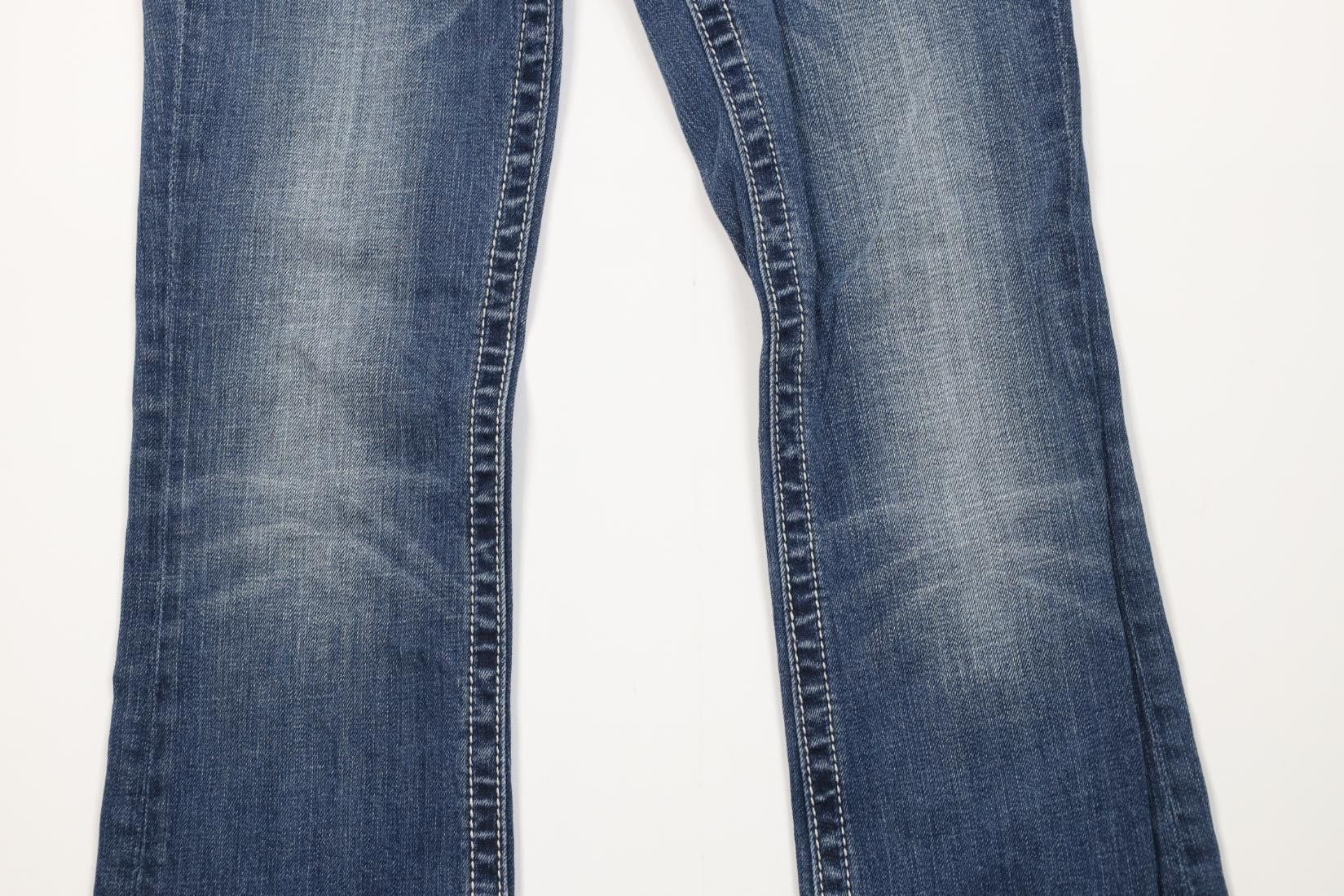 Miss Me Miss Me Rhinestone Beaded Thick Stitch Boot Denim Jeans Size 28" / US 6 / IT 42 - 3 Thumbnail
