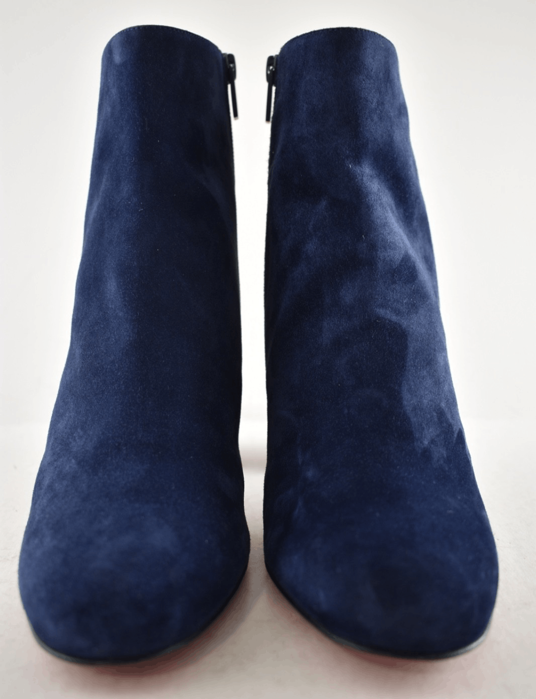 Turela 85 Zaffiro Blue Block Heel Short Ankle Bootie 40.5