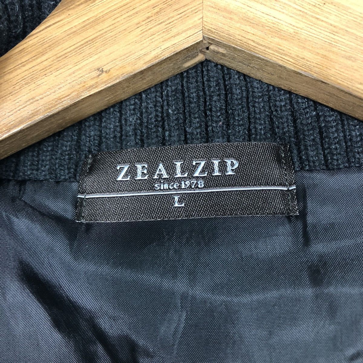 Japanese Brand × Vintage 📌Vintage Knit Bomber Jacket Zealzip Issey Miyake Size US L / EU 52-54 / 3 - 18 Thumbnail