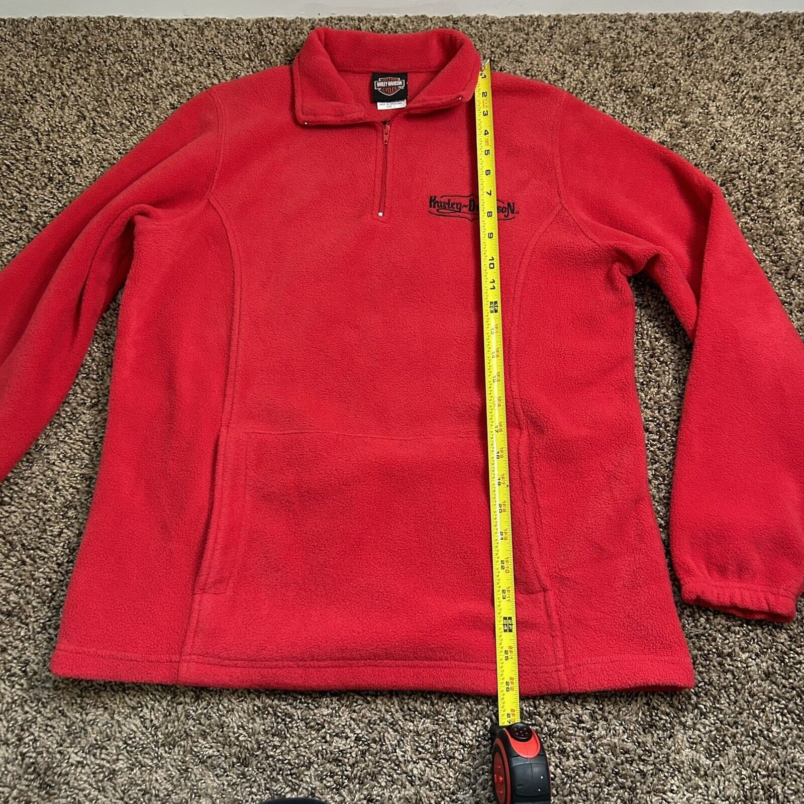 Harley Davidson Harley Davidson Women's 1/4 Zip Fleece/ Jacket size Large Size L / US 10 / IT 46 - 14 Thumbnail