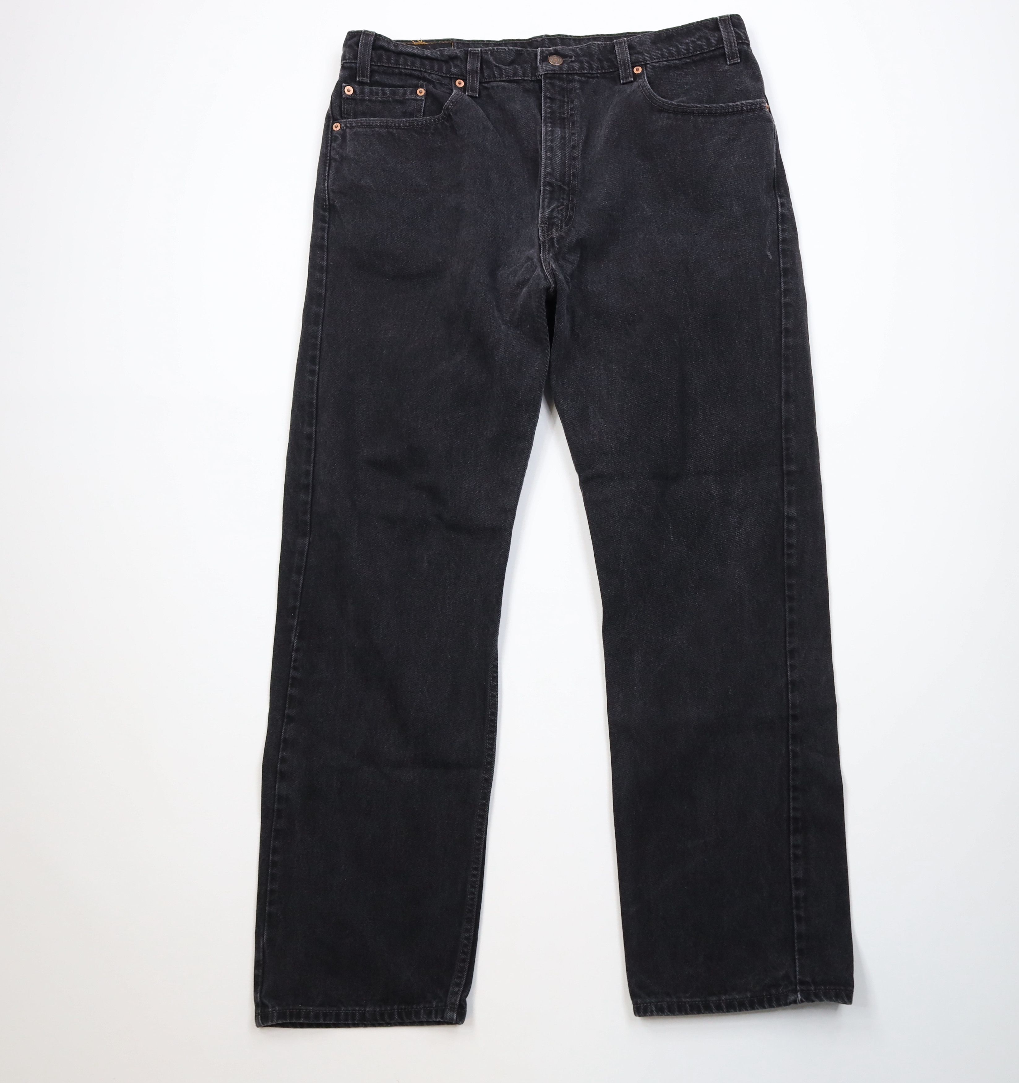 Levi's Vintage 90s Levis 505 Fit Straight Leg Denim Jeans Black Size US 40 / EU 56 - 1 Thumbnail